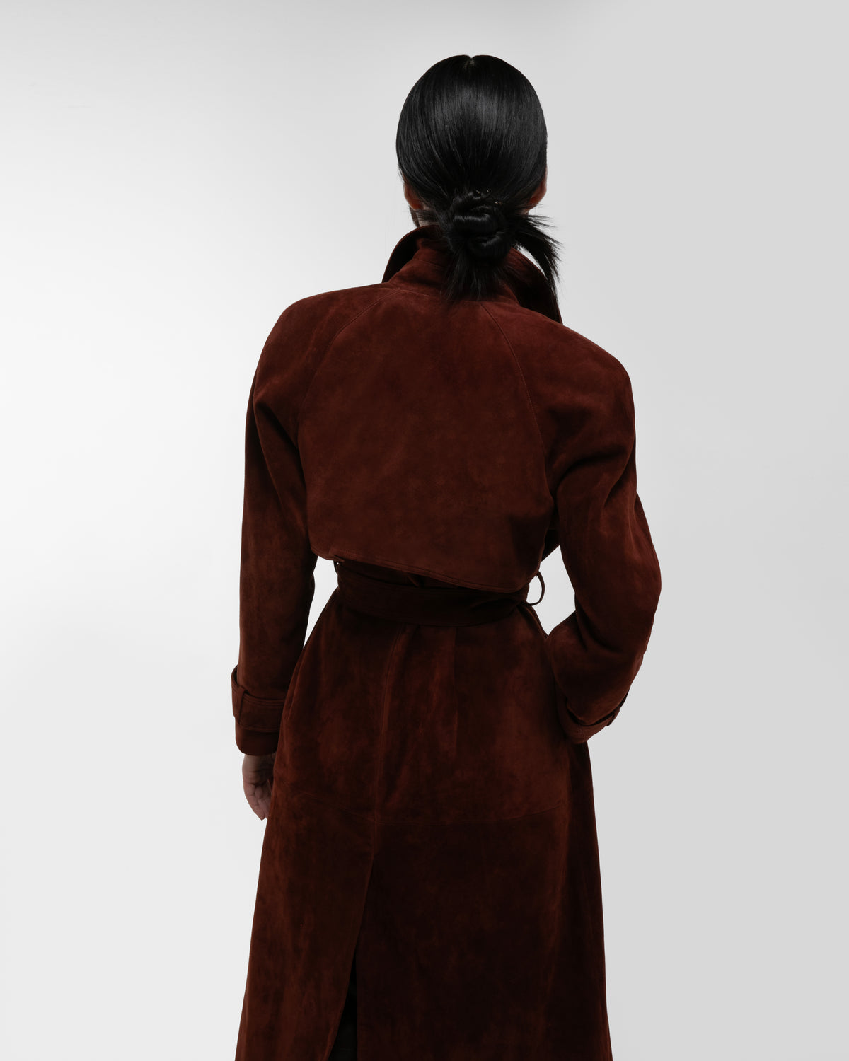 Corrin Suede Trench Coat