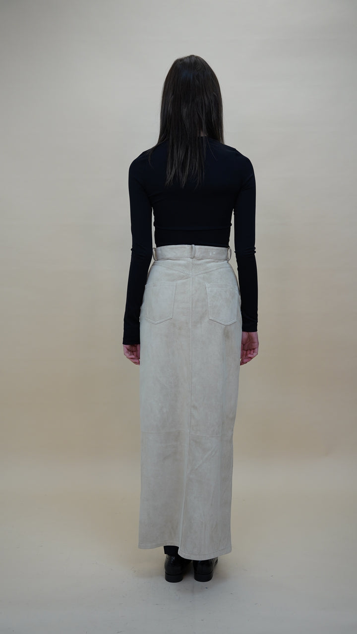CHICAGO SUEDE MAXI SKIRT