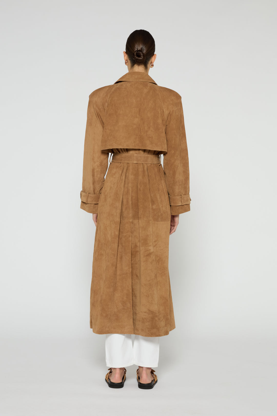 Corrin Suede Trench Coat