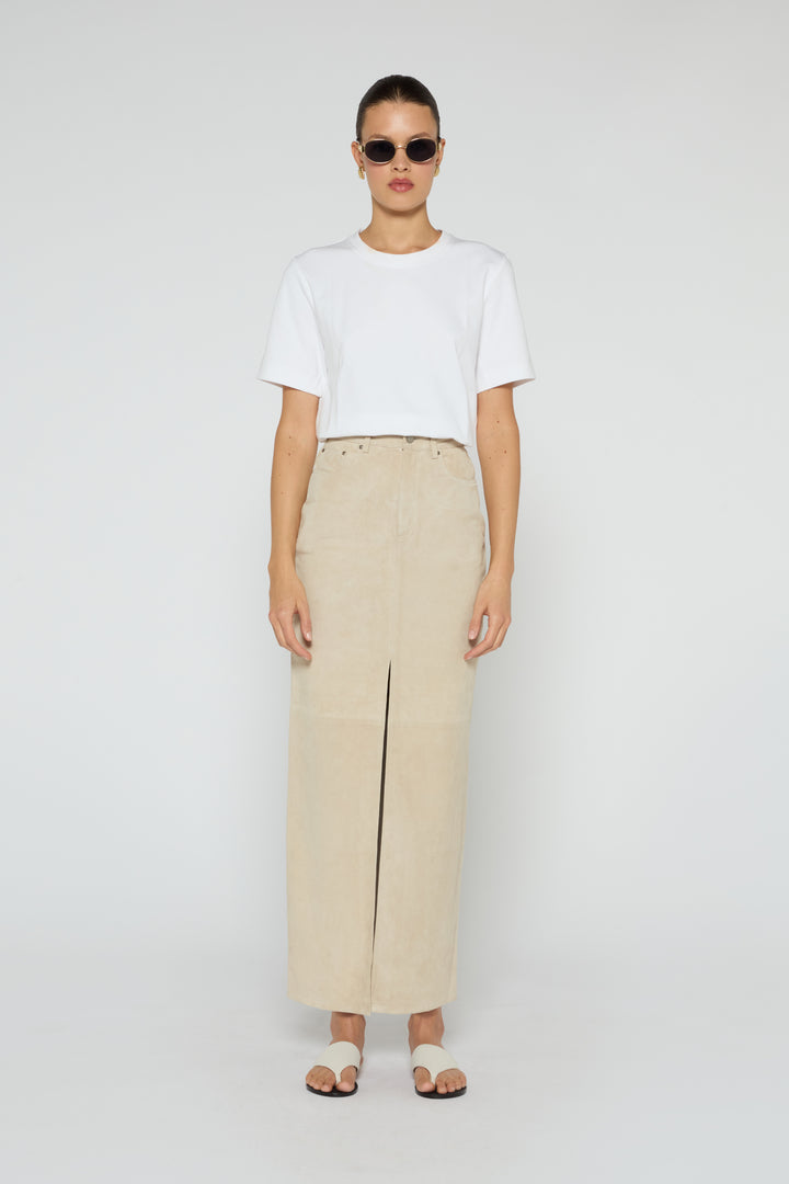 Chicago Suede Maxi Skirt