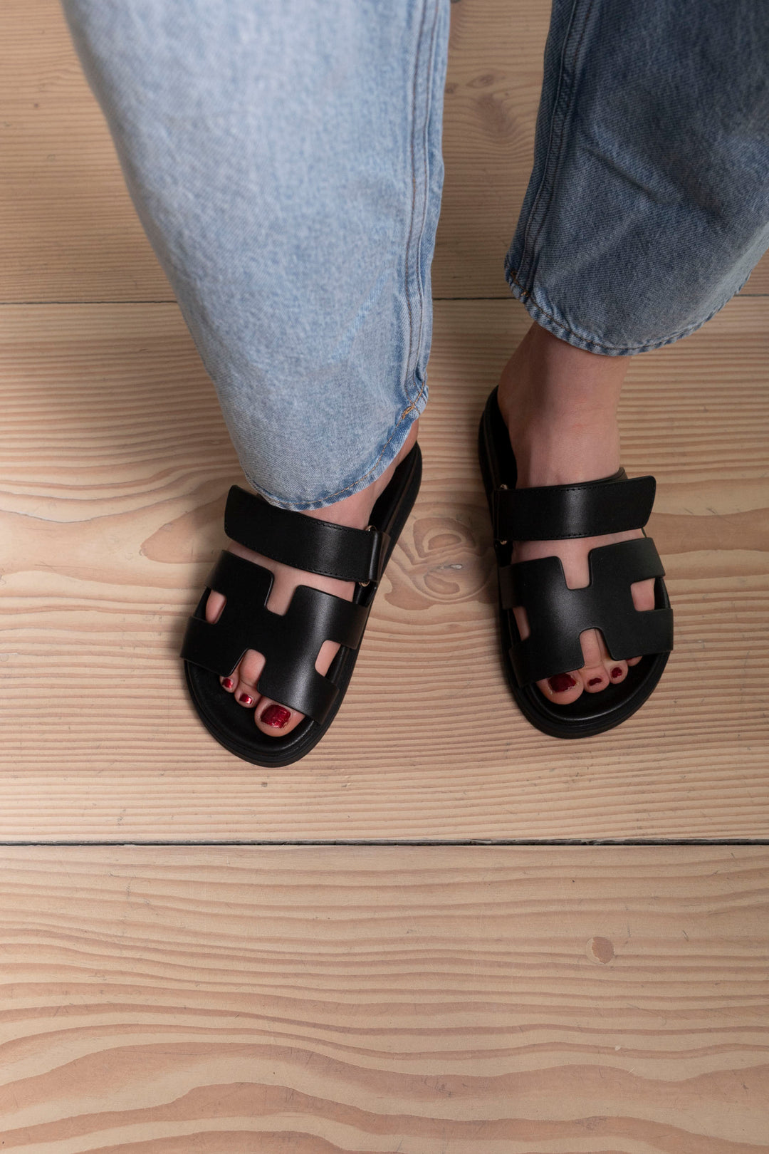 Harley Leather Slides