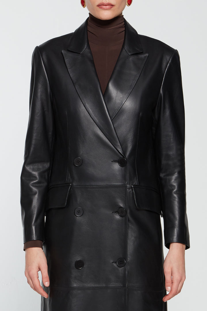 Aggie Leather Coat