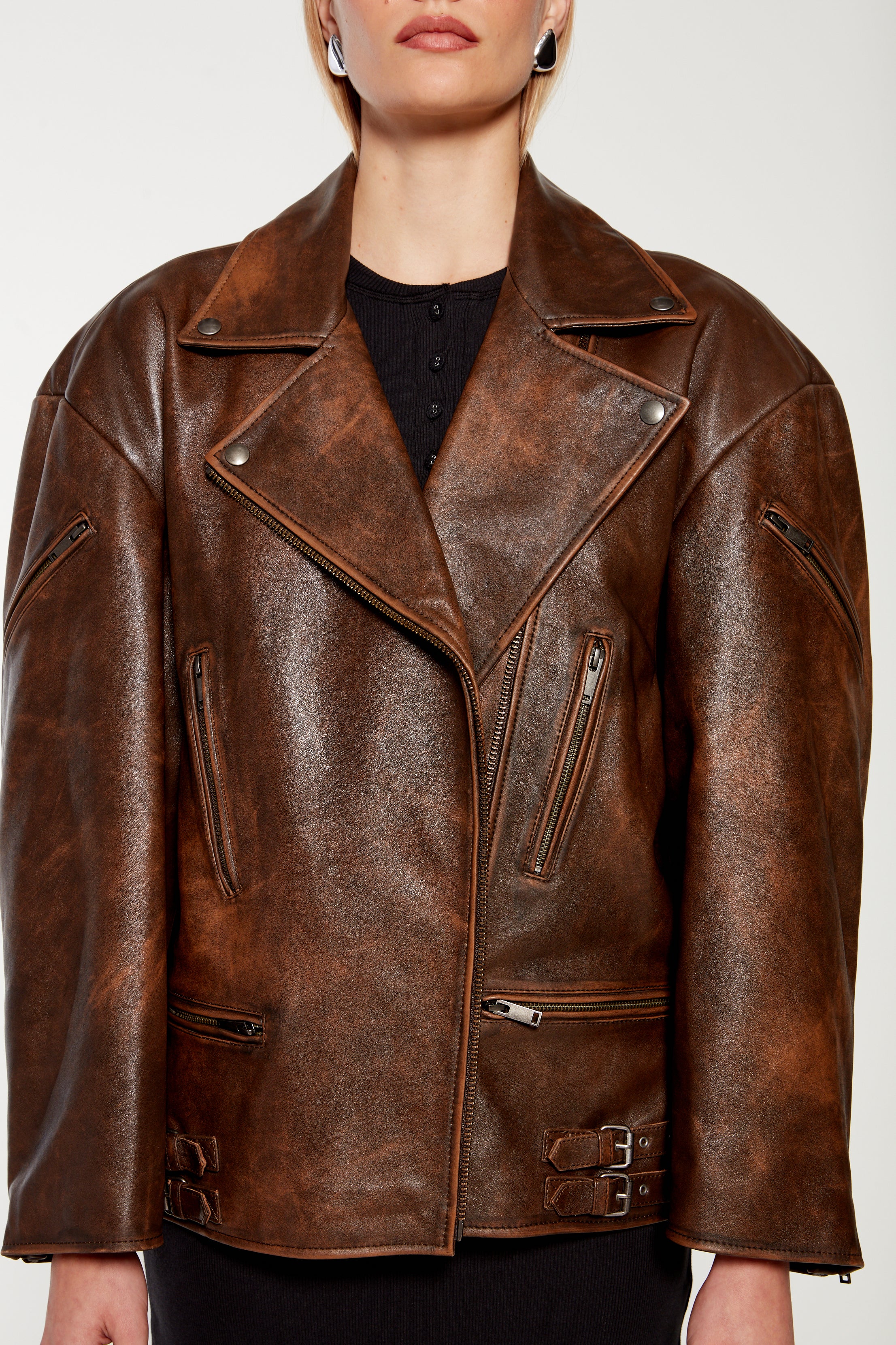 Commando - Washed Brown Leather Jacket | Straight To Hell Apparel