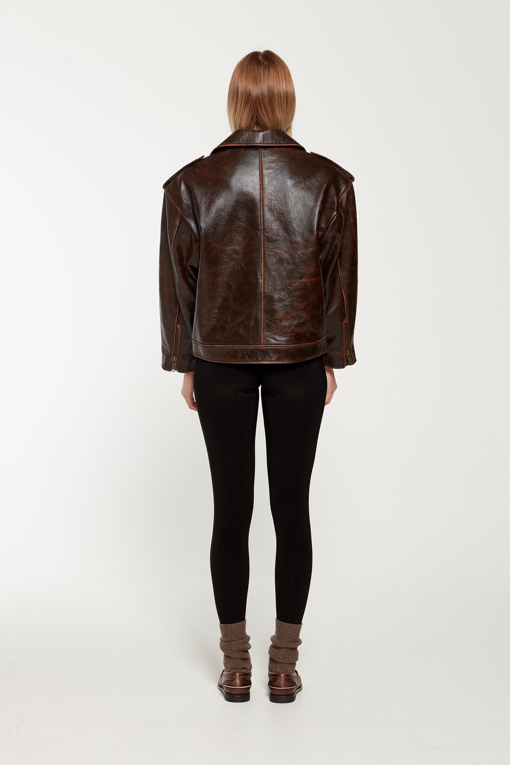 Macy's leather deals jackets for women