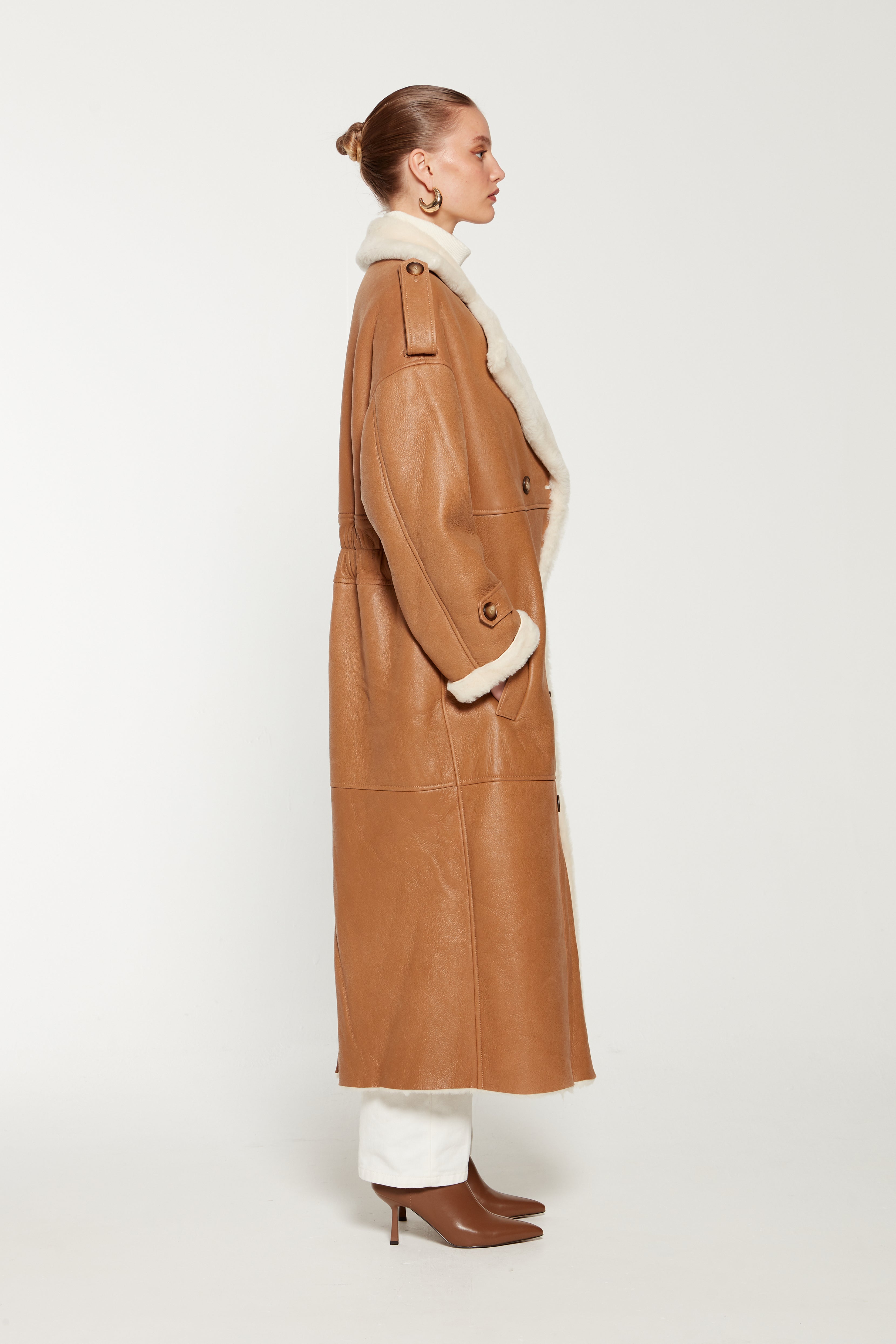 Oversized 2025 shearling coat