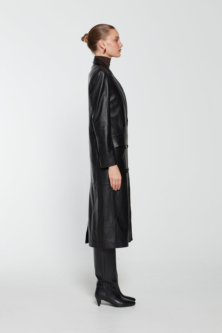 Aggie Leather Coat