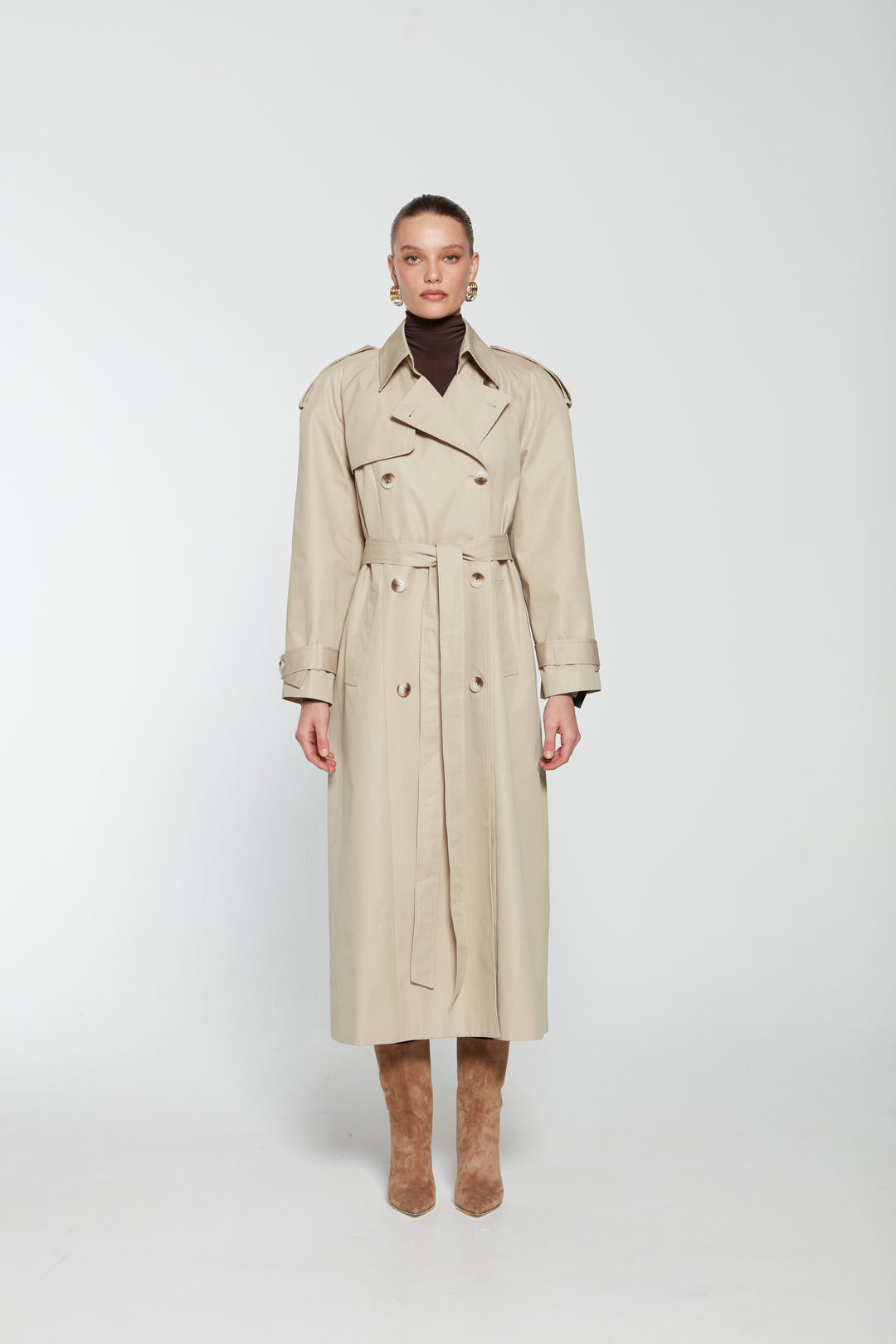 Odette Canvas Trench Coat