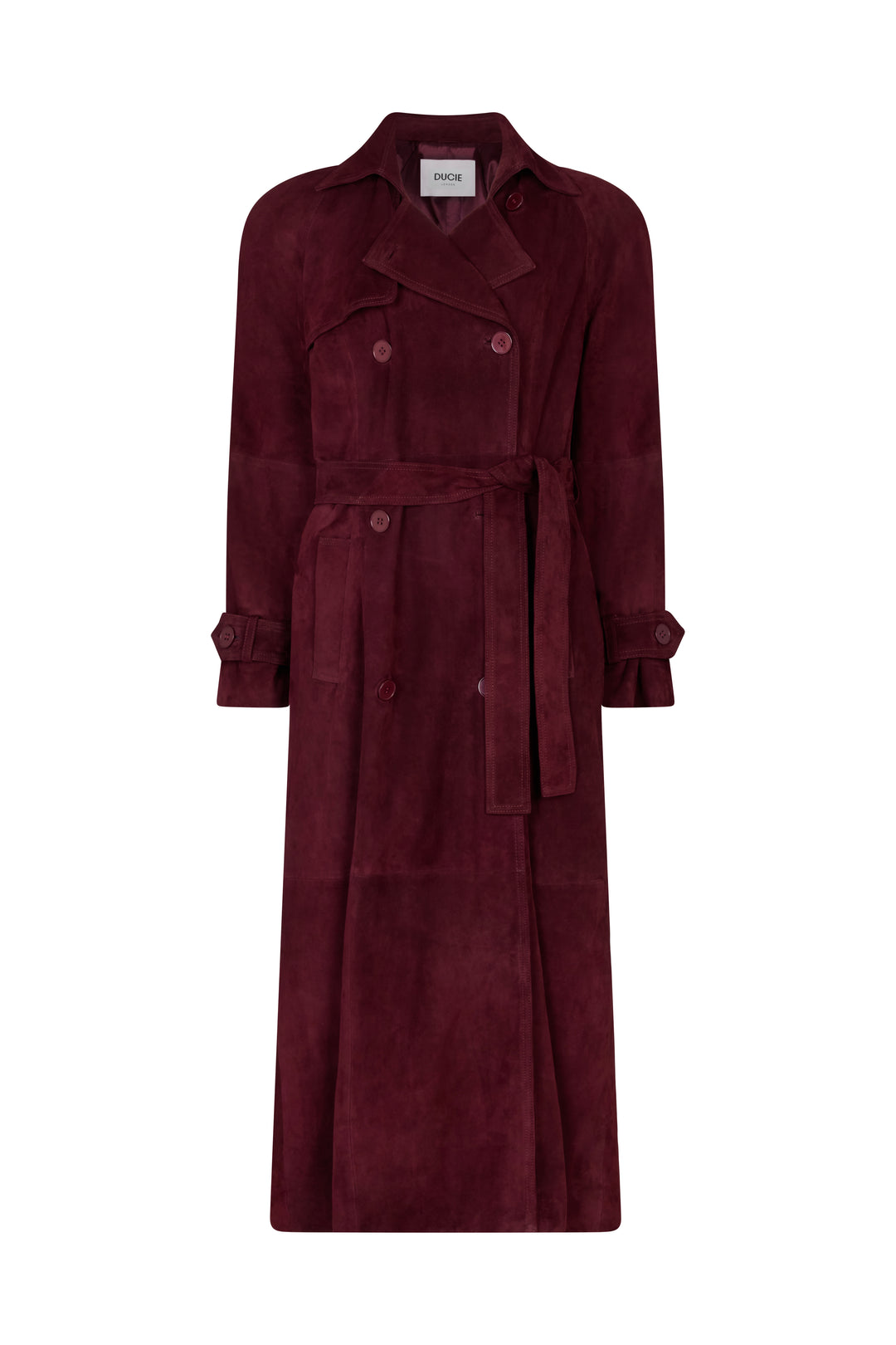 Corrin Suede Trench Coat