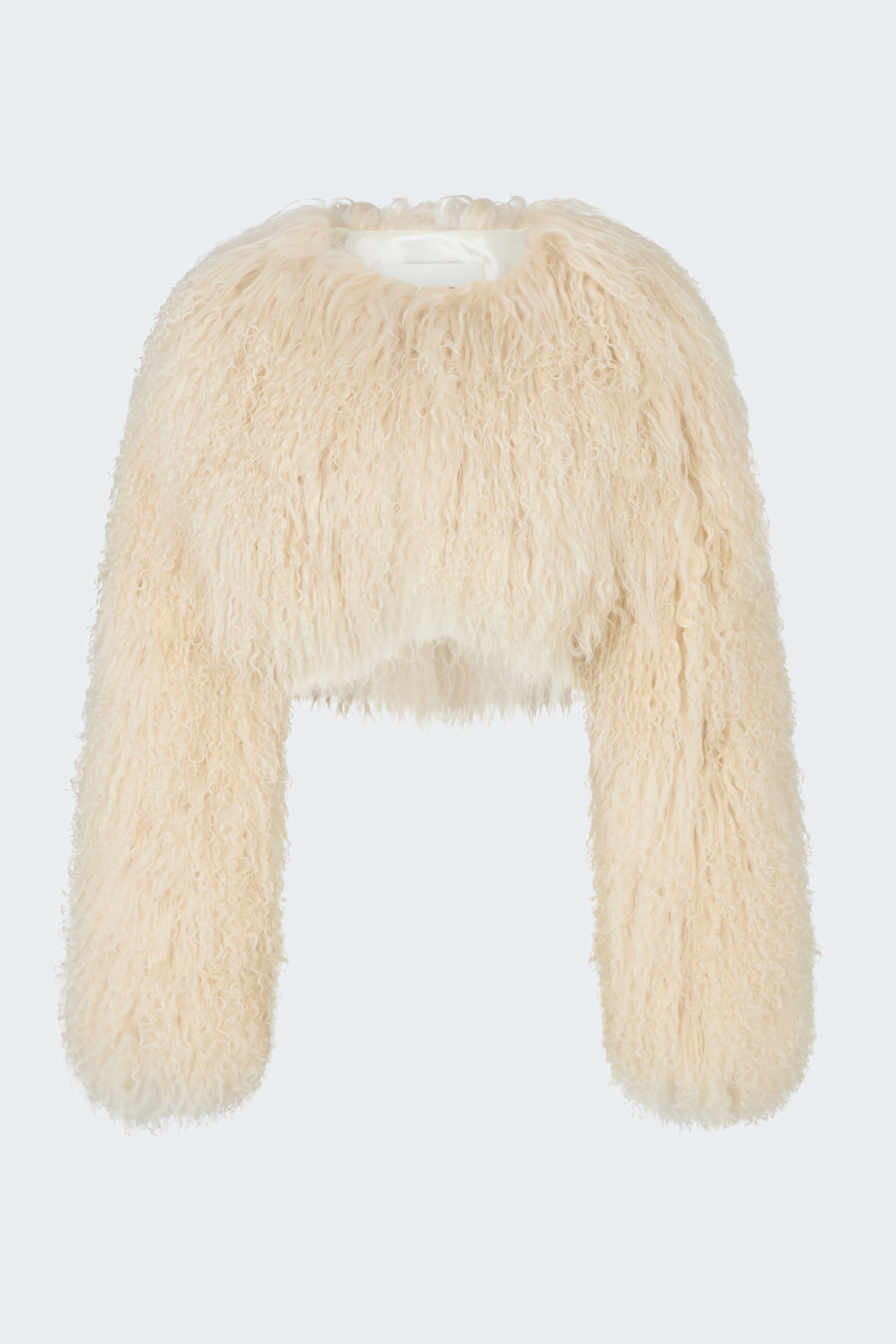 Becca Cropped Shearling Jacket