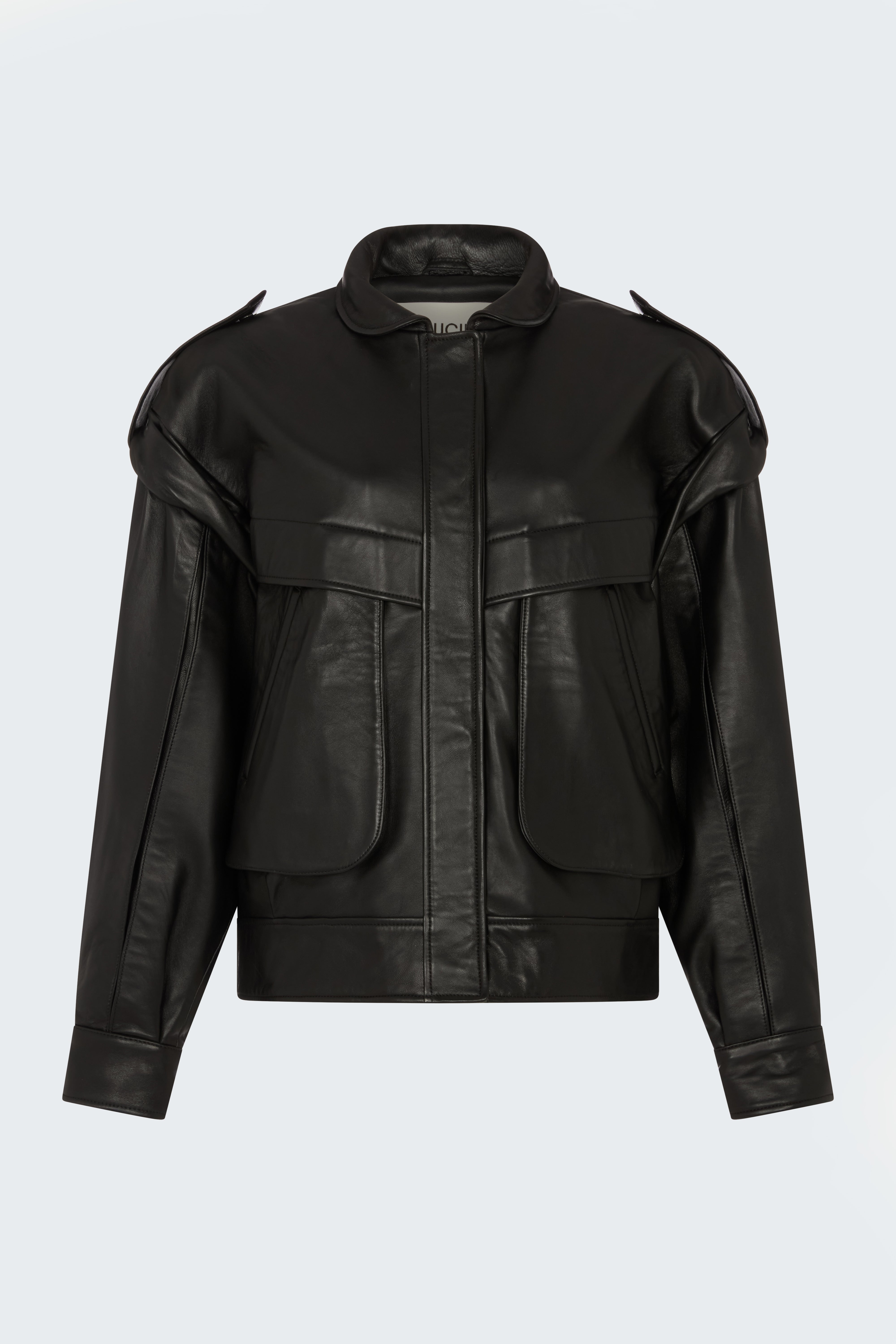 Frida Leather Bomber