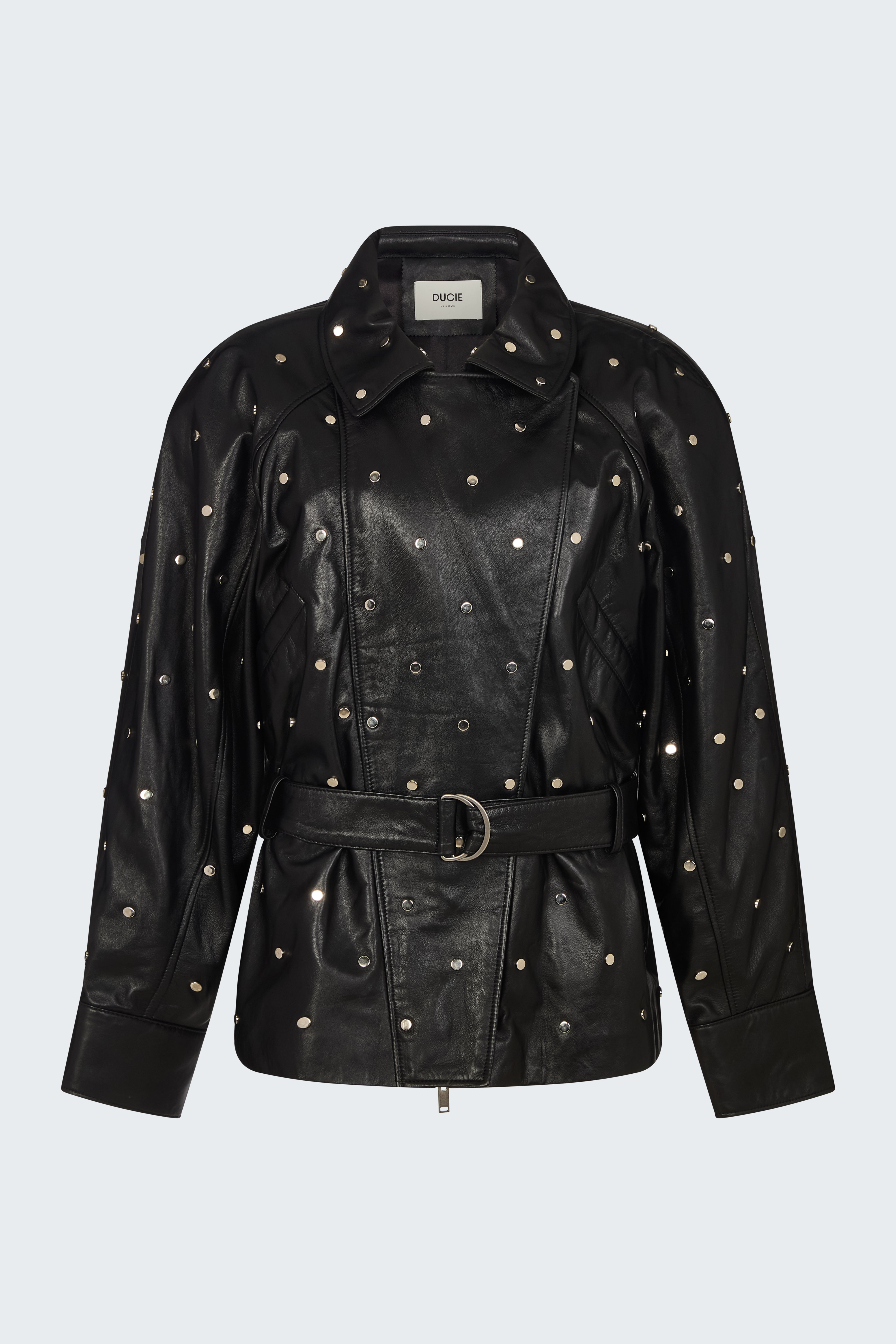 Sadie Leather Studded Jacket