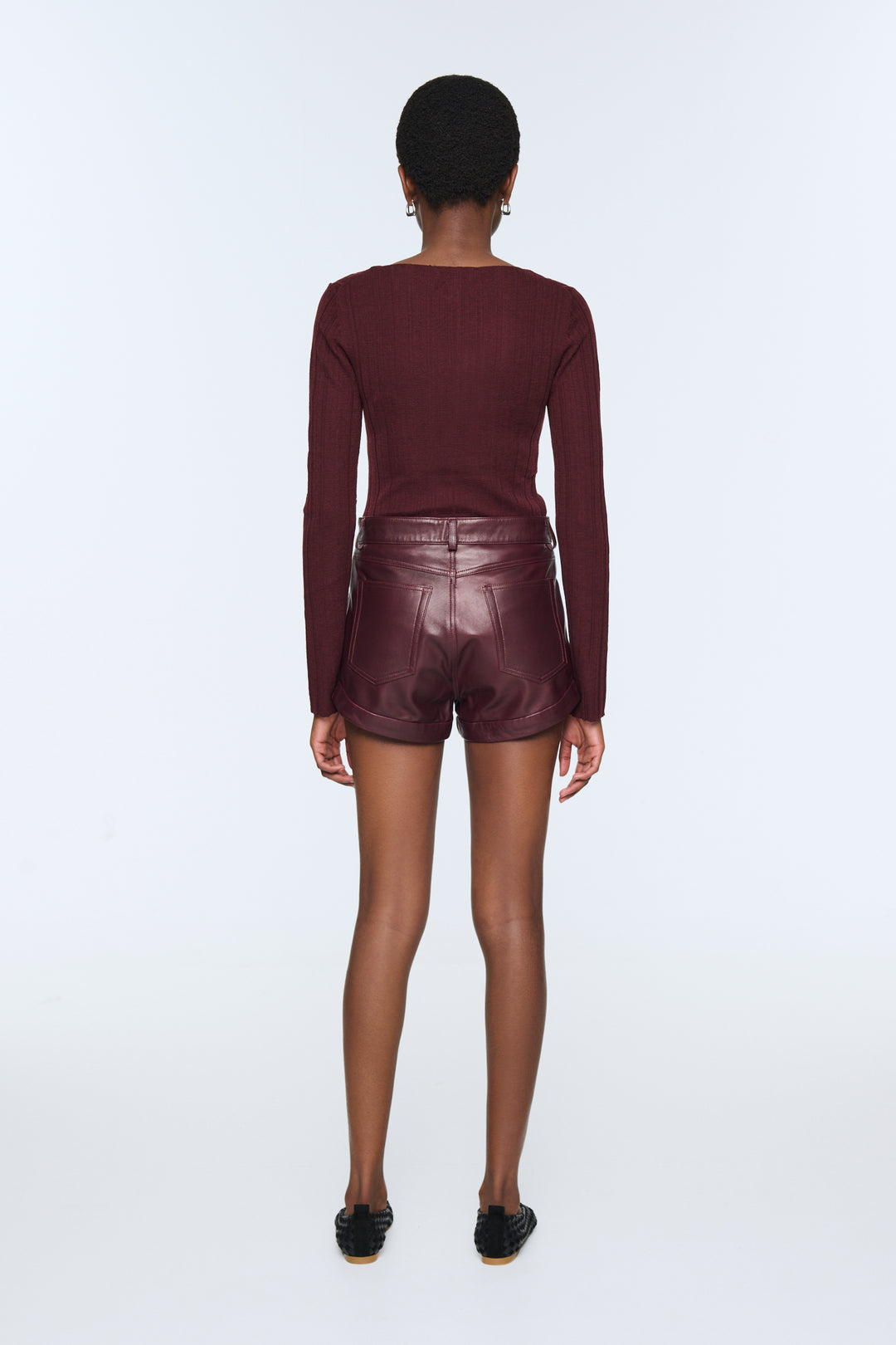 Elena Leather Shorts