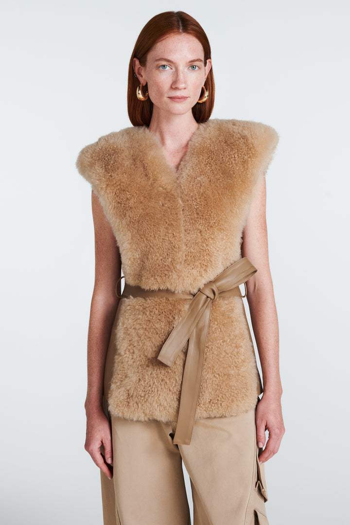 Eva Shearling Gilet