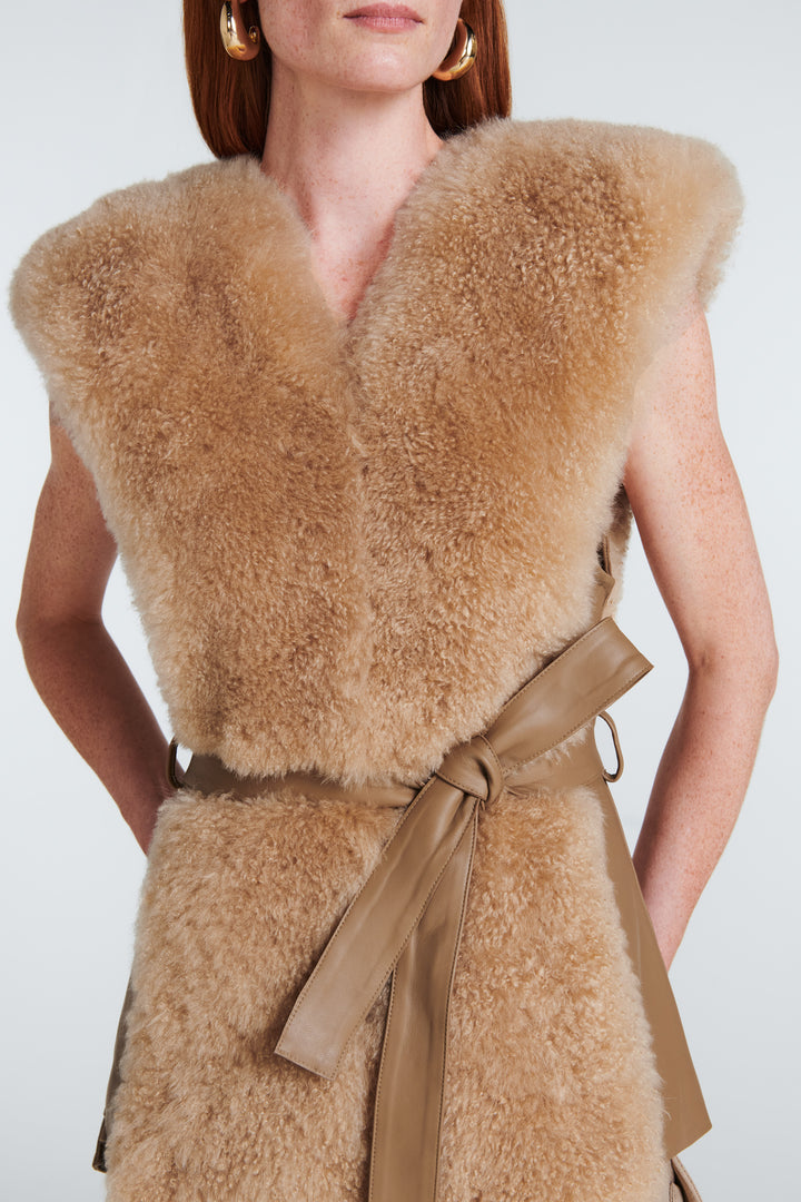 Eva Shearling Gilet