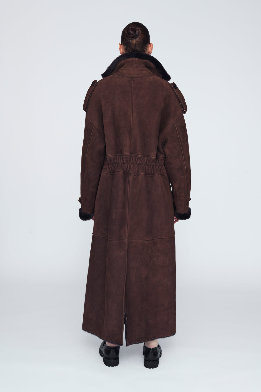 Evander Shearling Maxi Coat