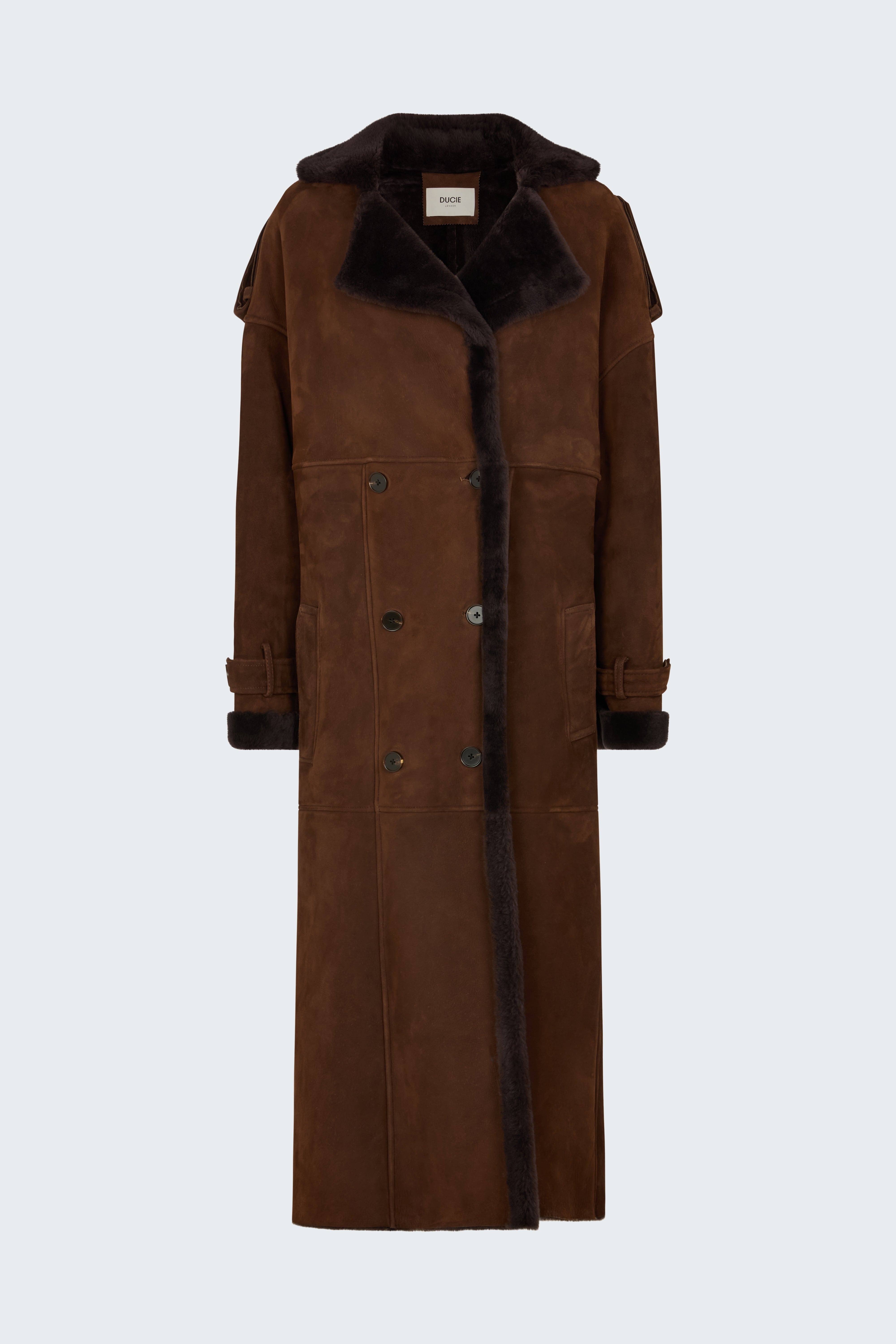 Evander Shearling Maxi Coat