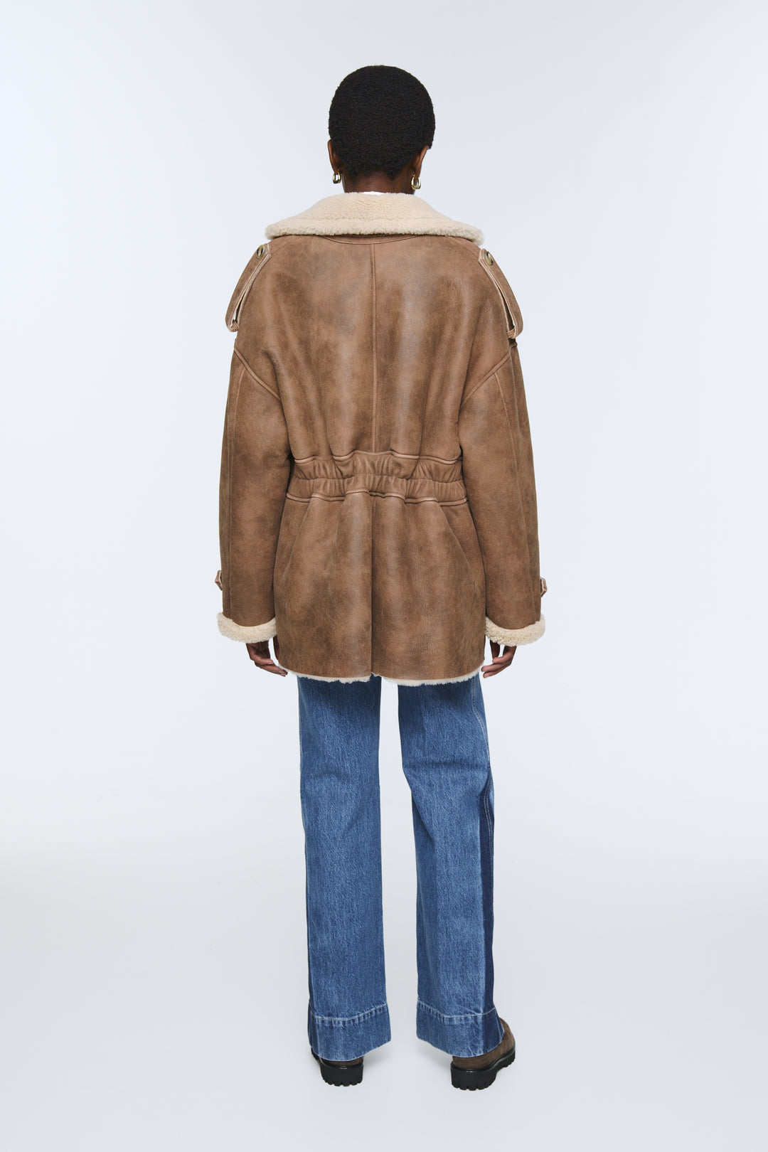 Evander Shearling Short Coat