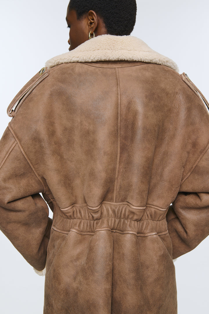 Evander Shearling Short Coat