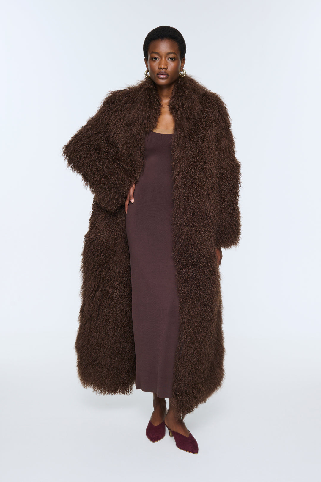 Faye Shearling Maxi Coat