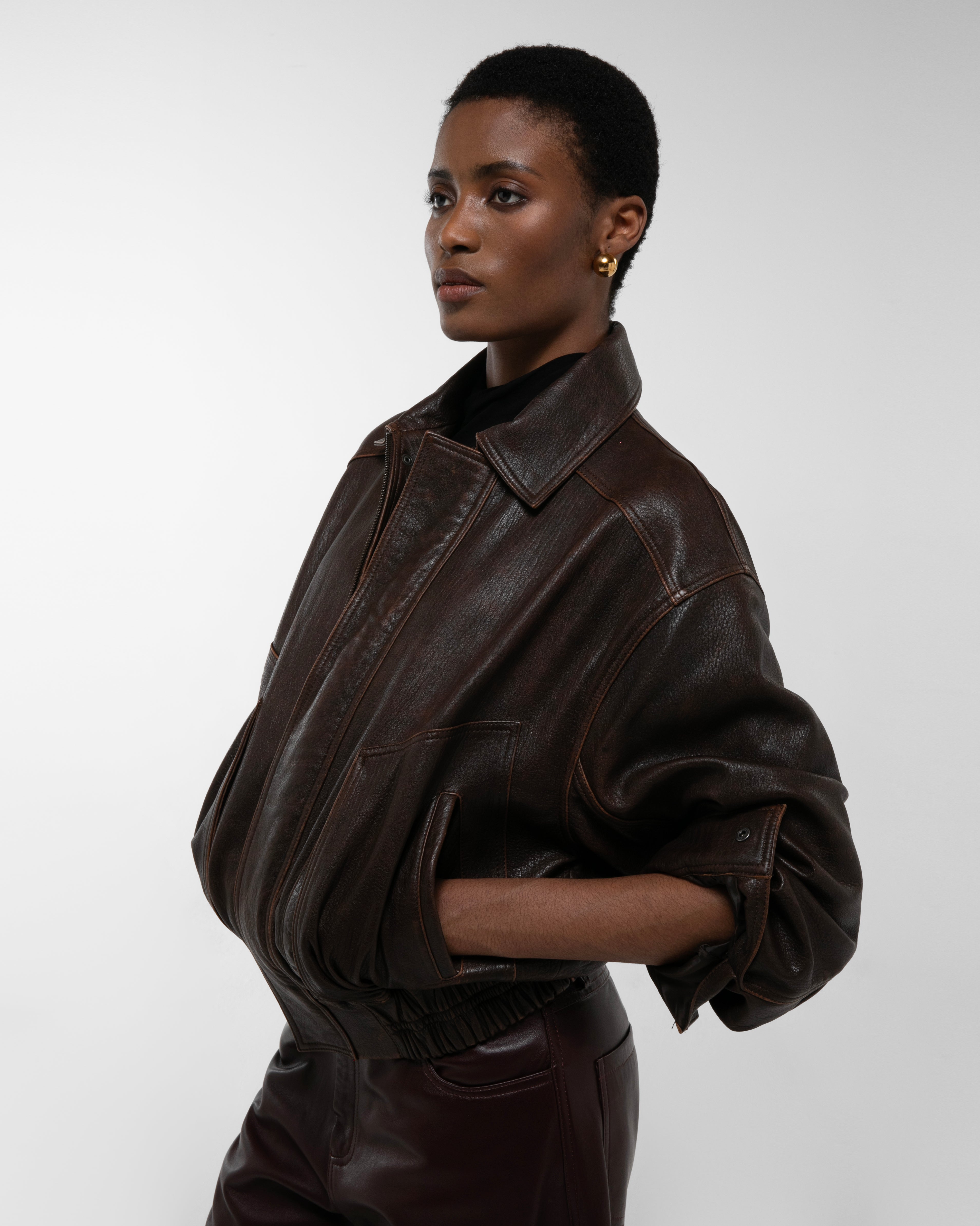 PRE ORDER Florence Leather Bomber