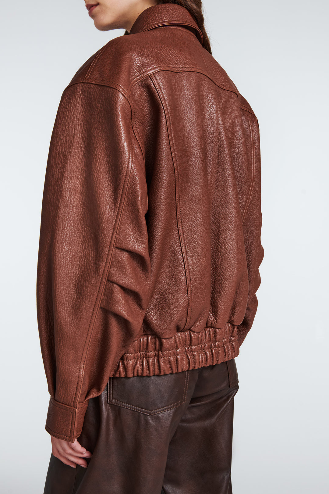 Florence Leather Bomber