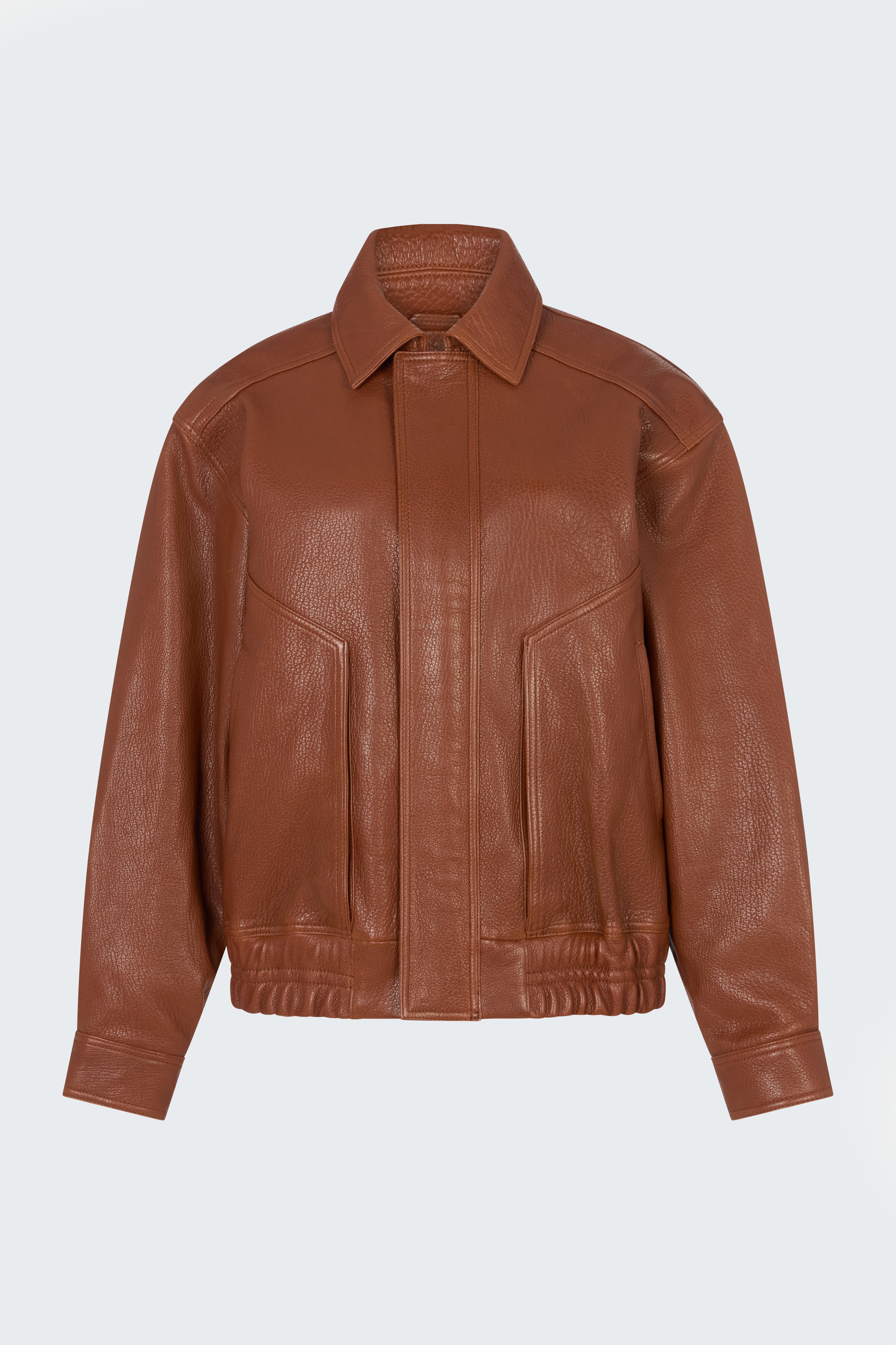 Florence Leather Bomber