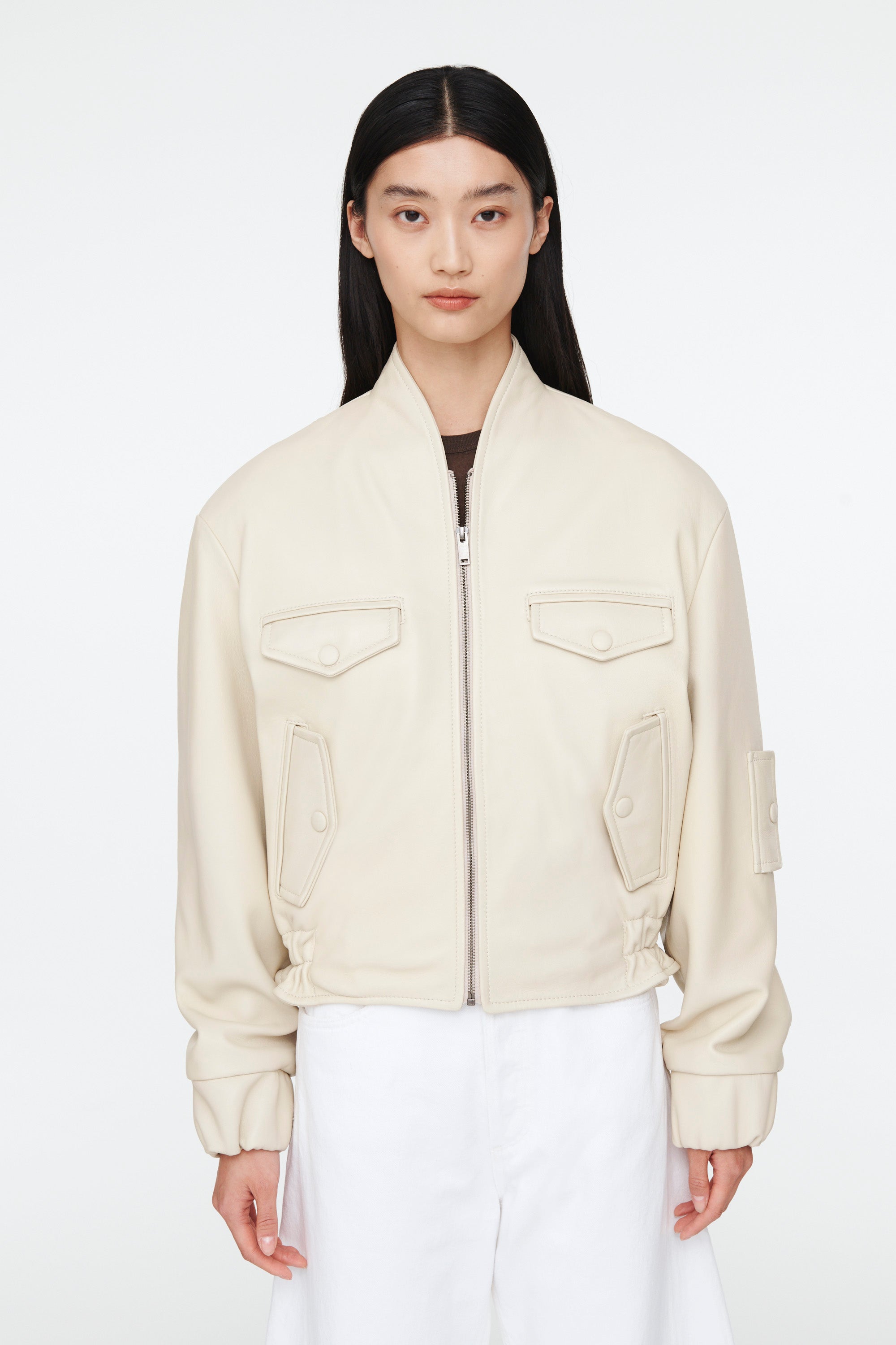 Frankie Leather Bomber