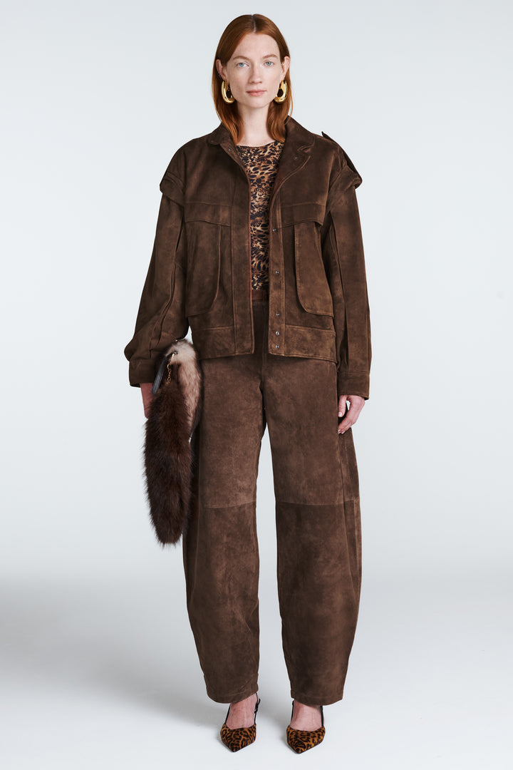 Frida Suede Bomber