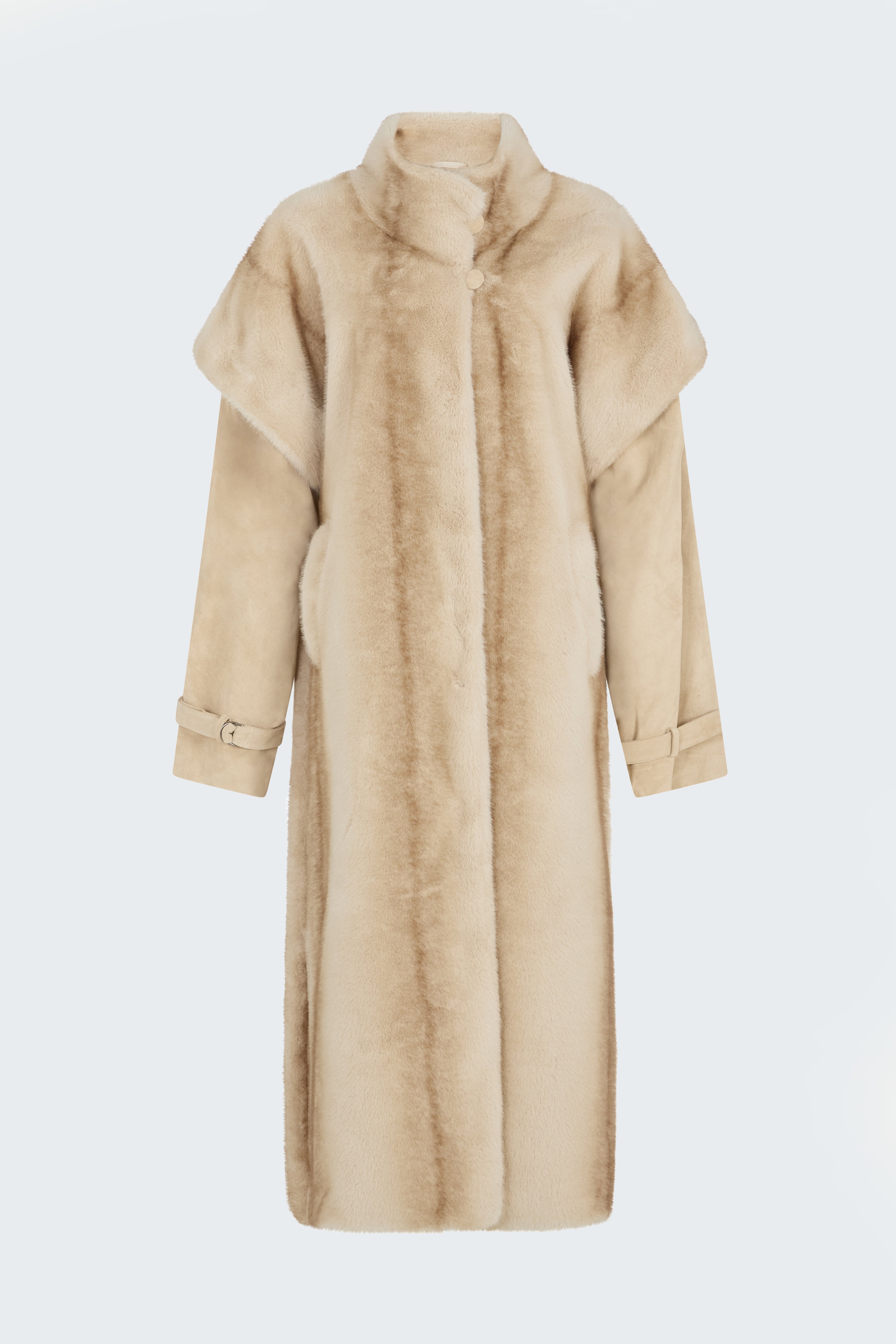 Harper Fur and Suede Coat