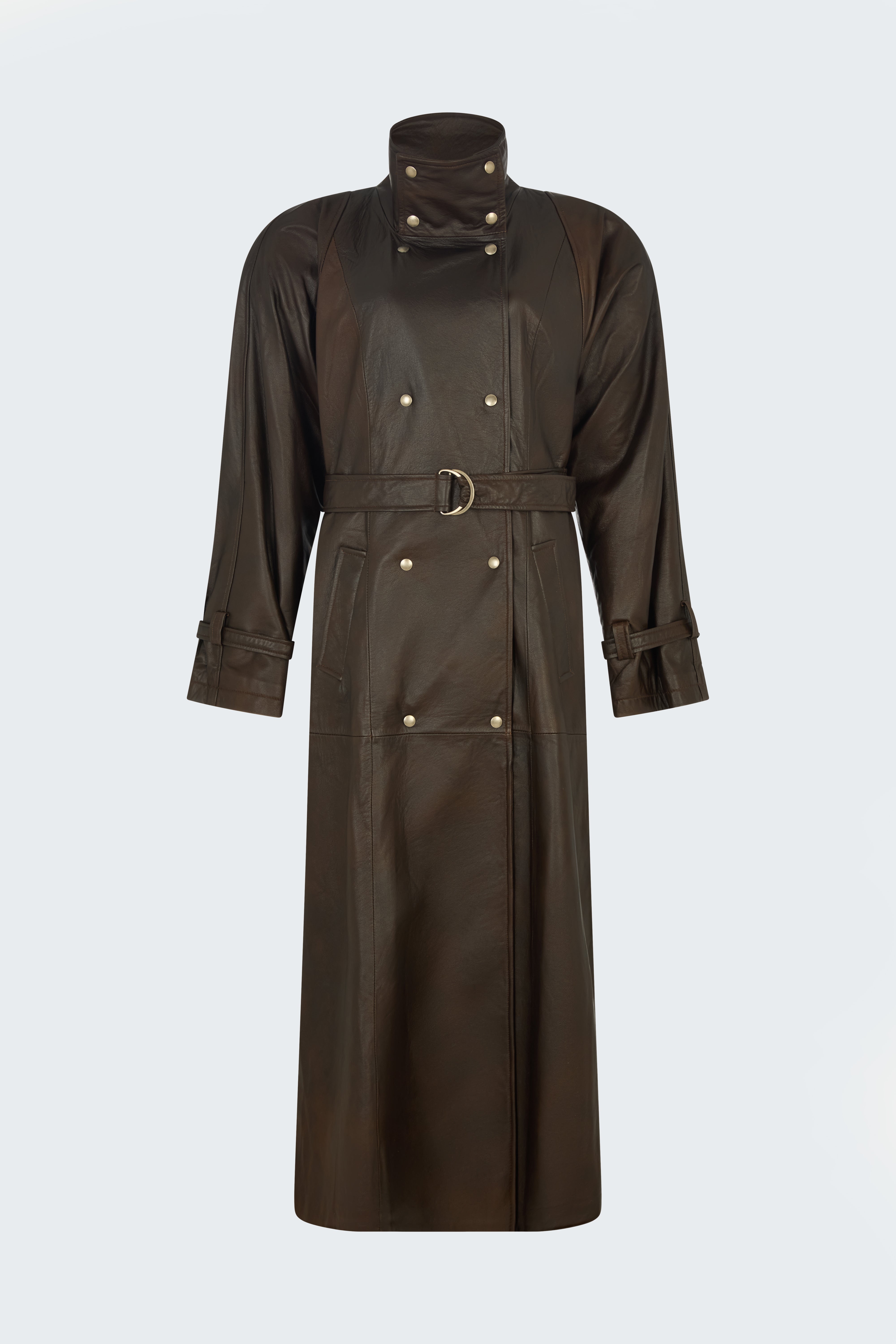 Ivy Leather Trench Coat