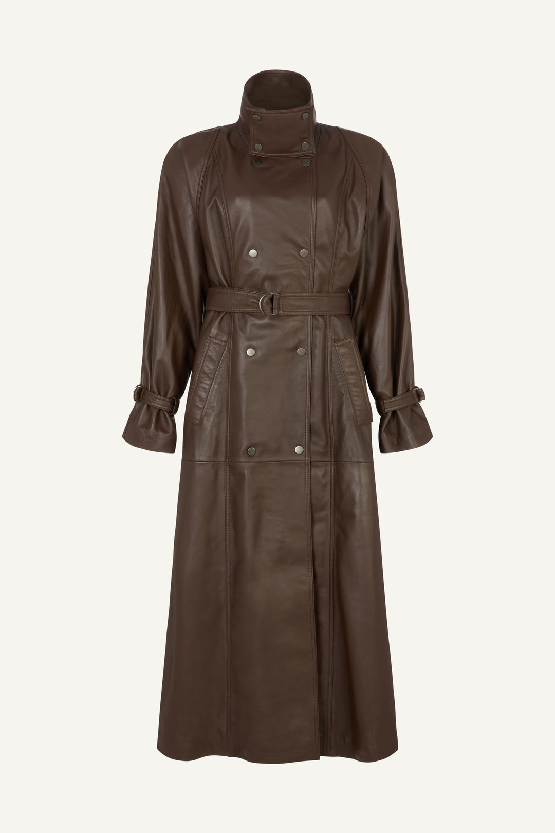 Ivy Leather Trench Coat