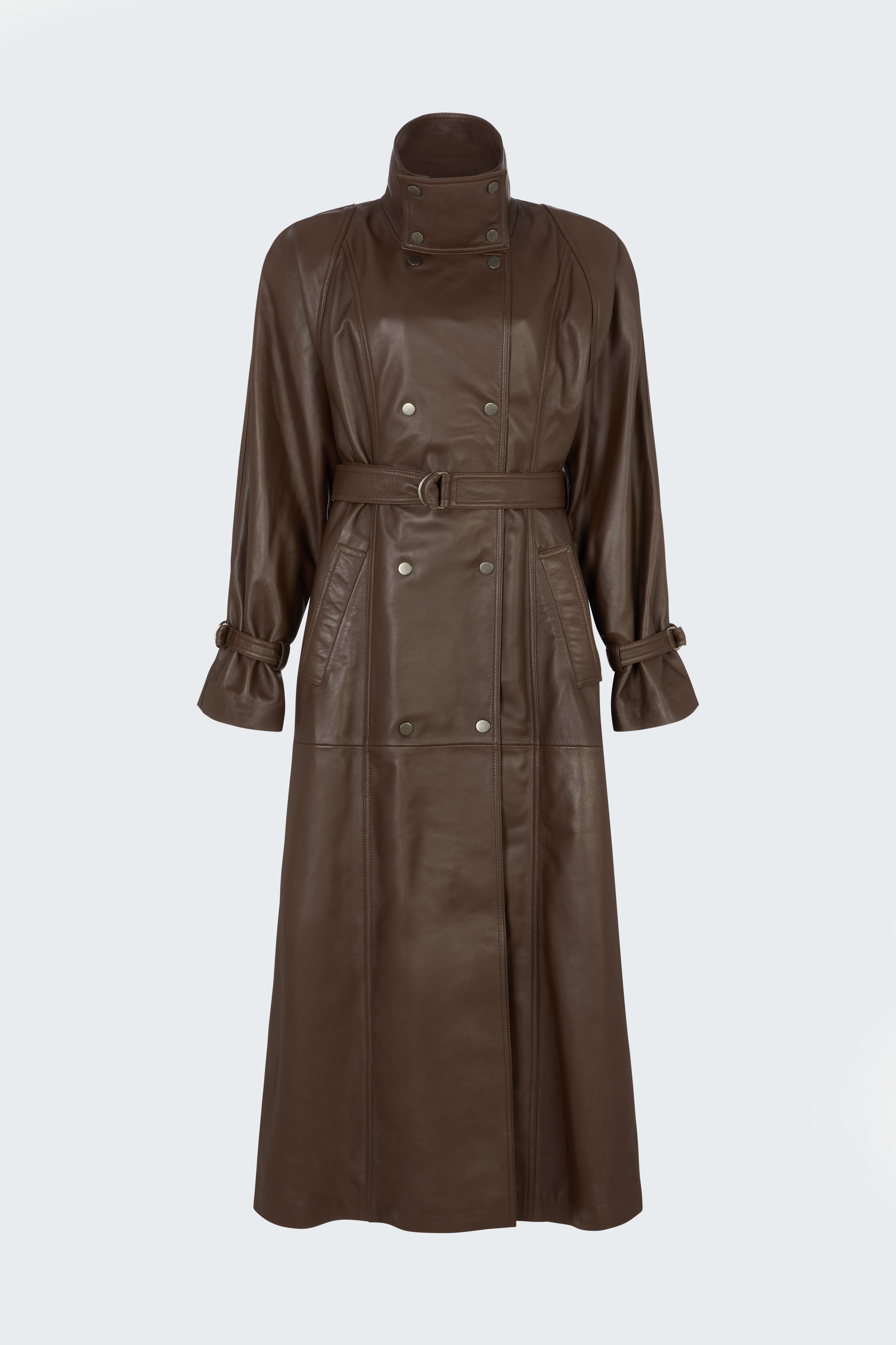 Ivy Leather Trench Coat