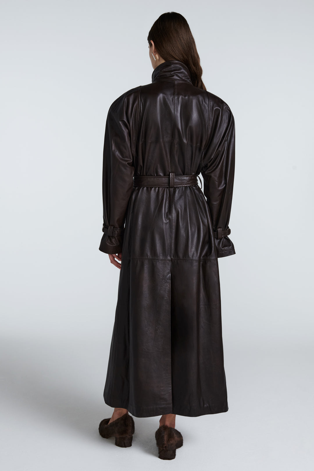 Ivy Leather Trench Coat