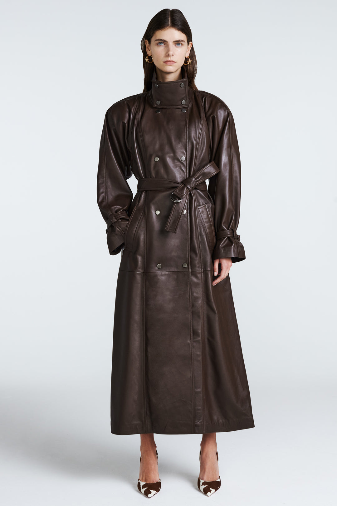 Ivy Leather Trench Coat