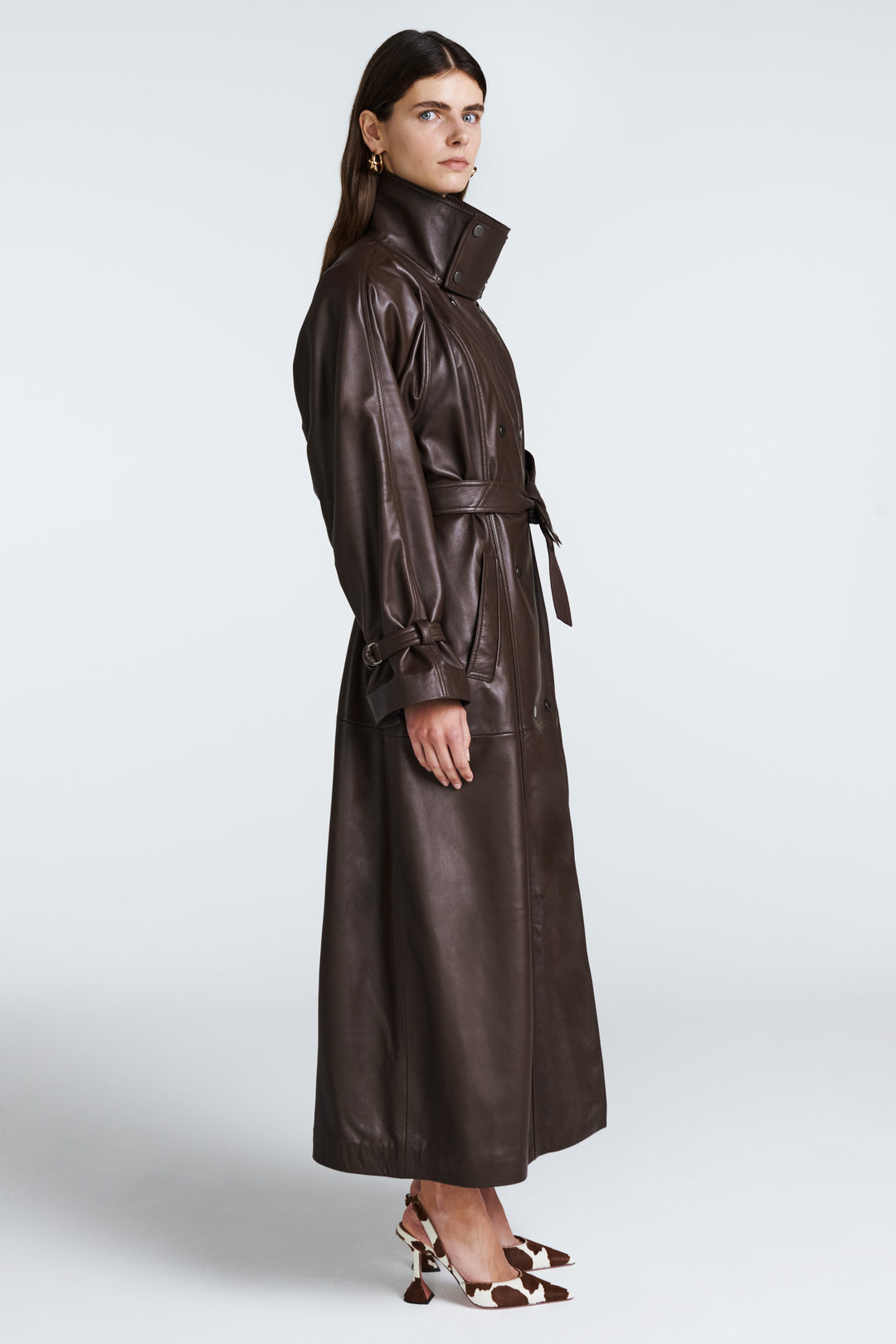 Ivy Leather Trench Coat