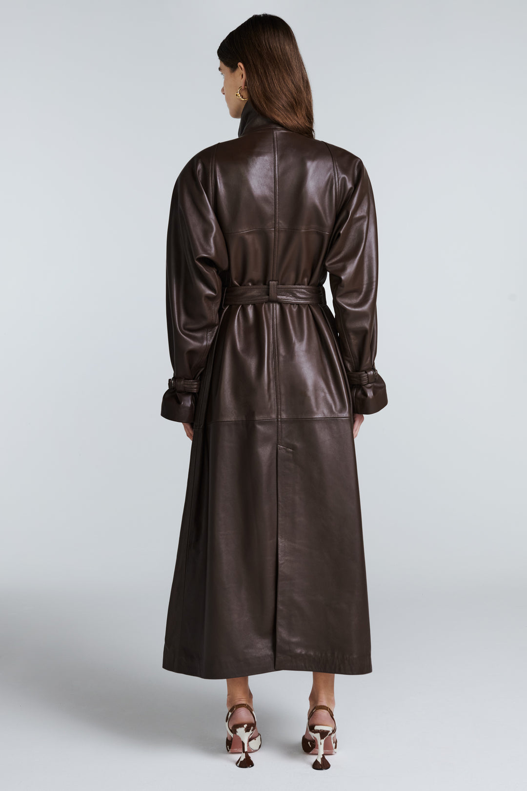 Ivy Leather Trench Coat