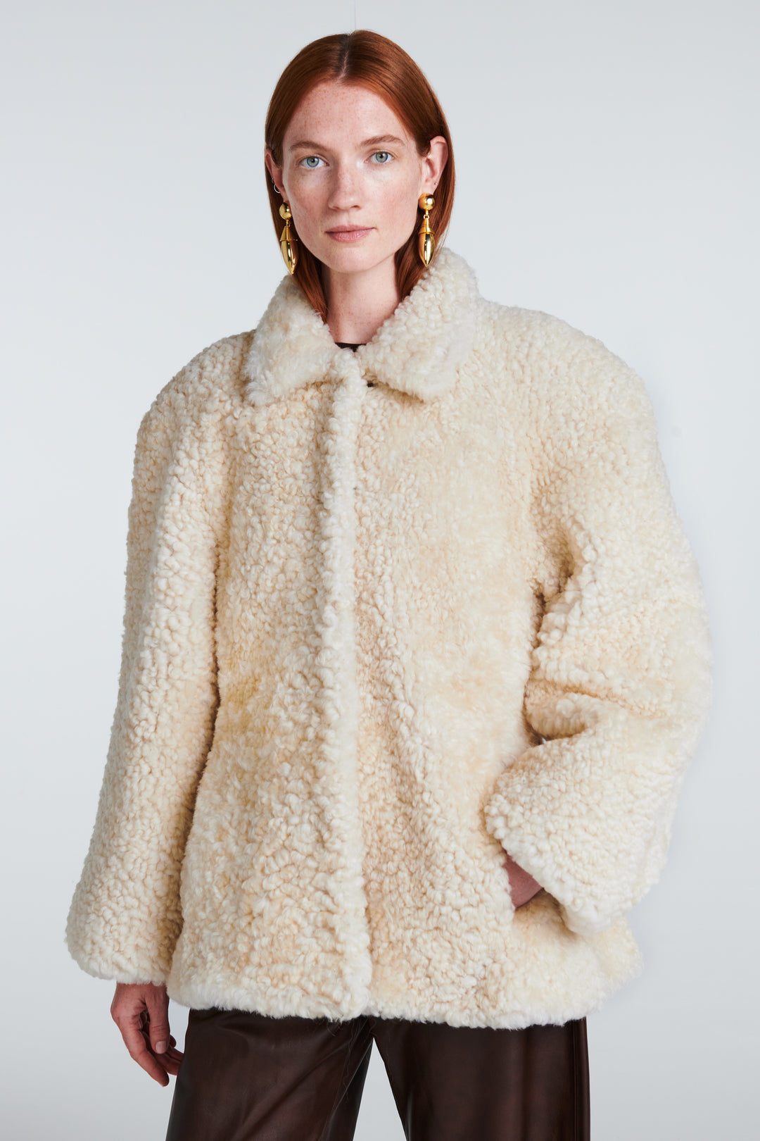 Maeve Cashmere Shearling Jacket