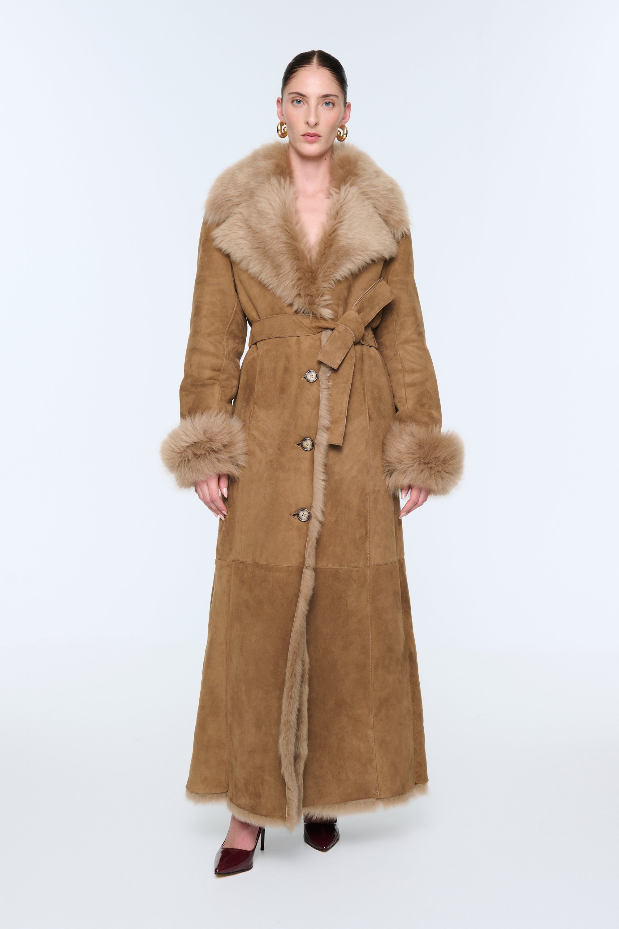 Marcy Shearling Coat Pre Order