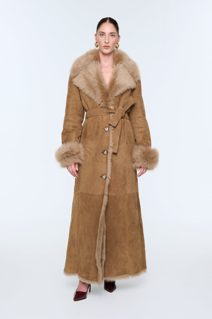 Marcy Shearling Coat - Pre-Order