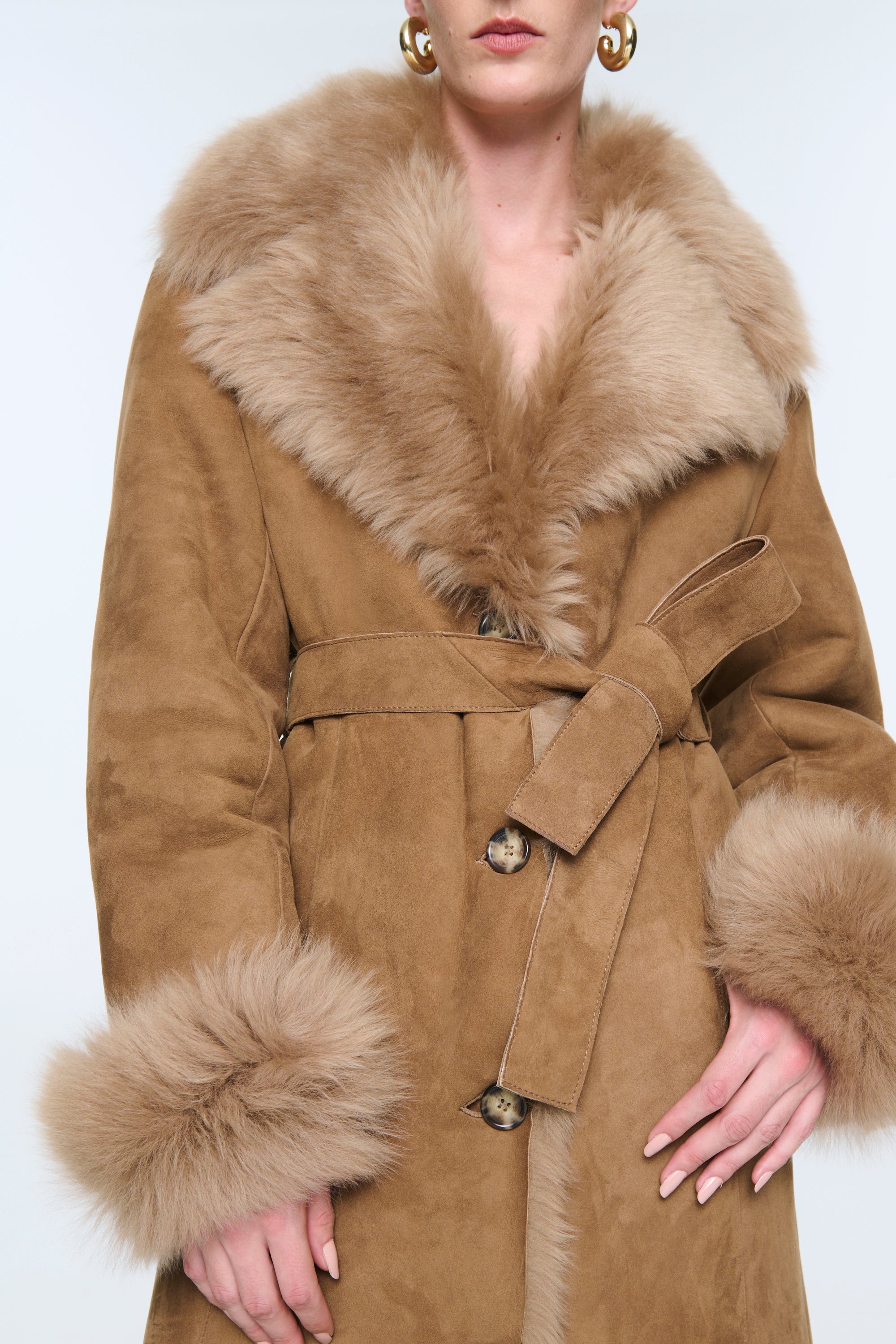 Marcy Shearling Coat Pre Order