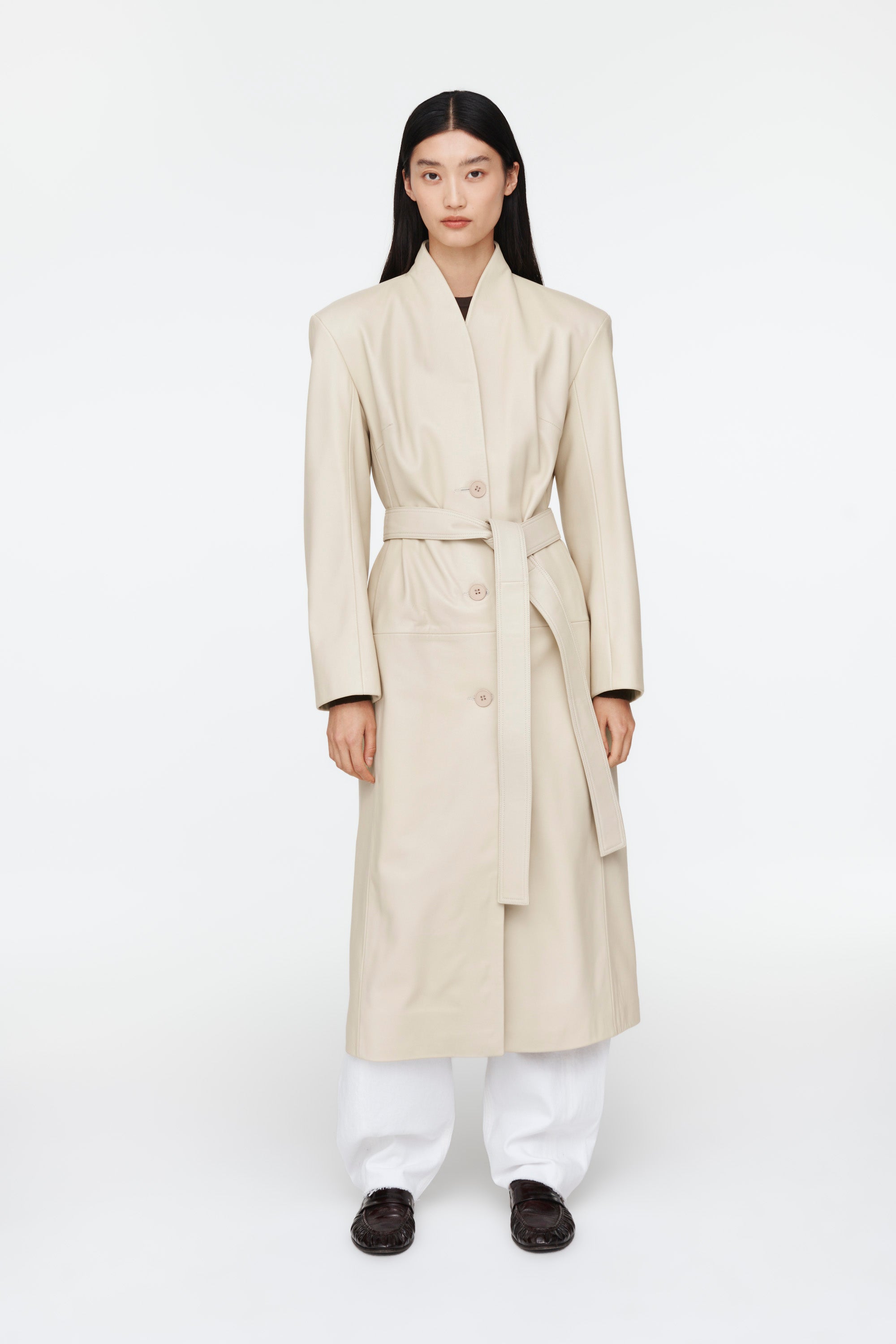 Rena Leather Coat