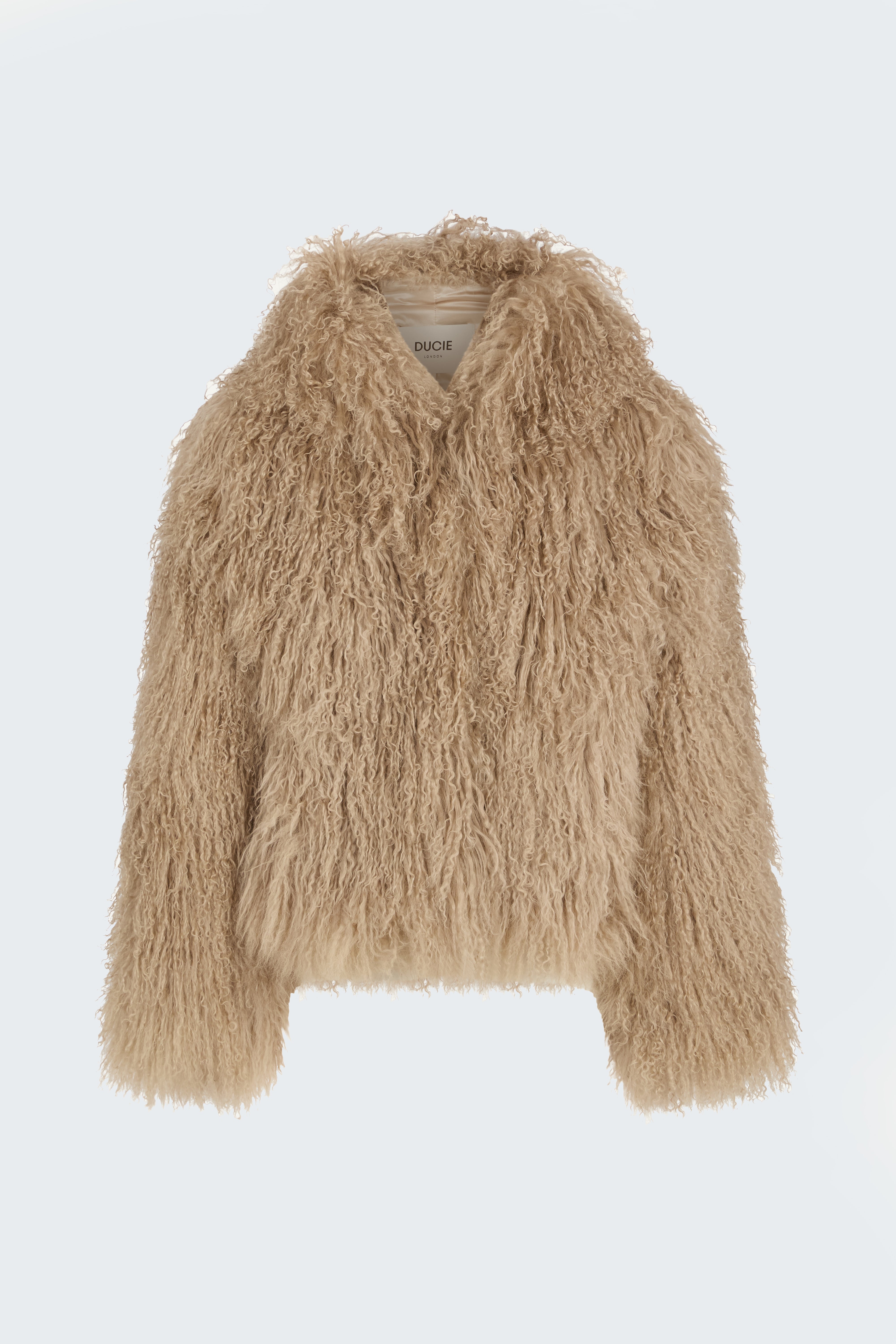 Eliana Hooded Shearling Coat