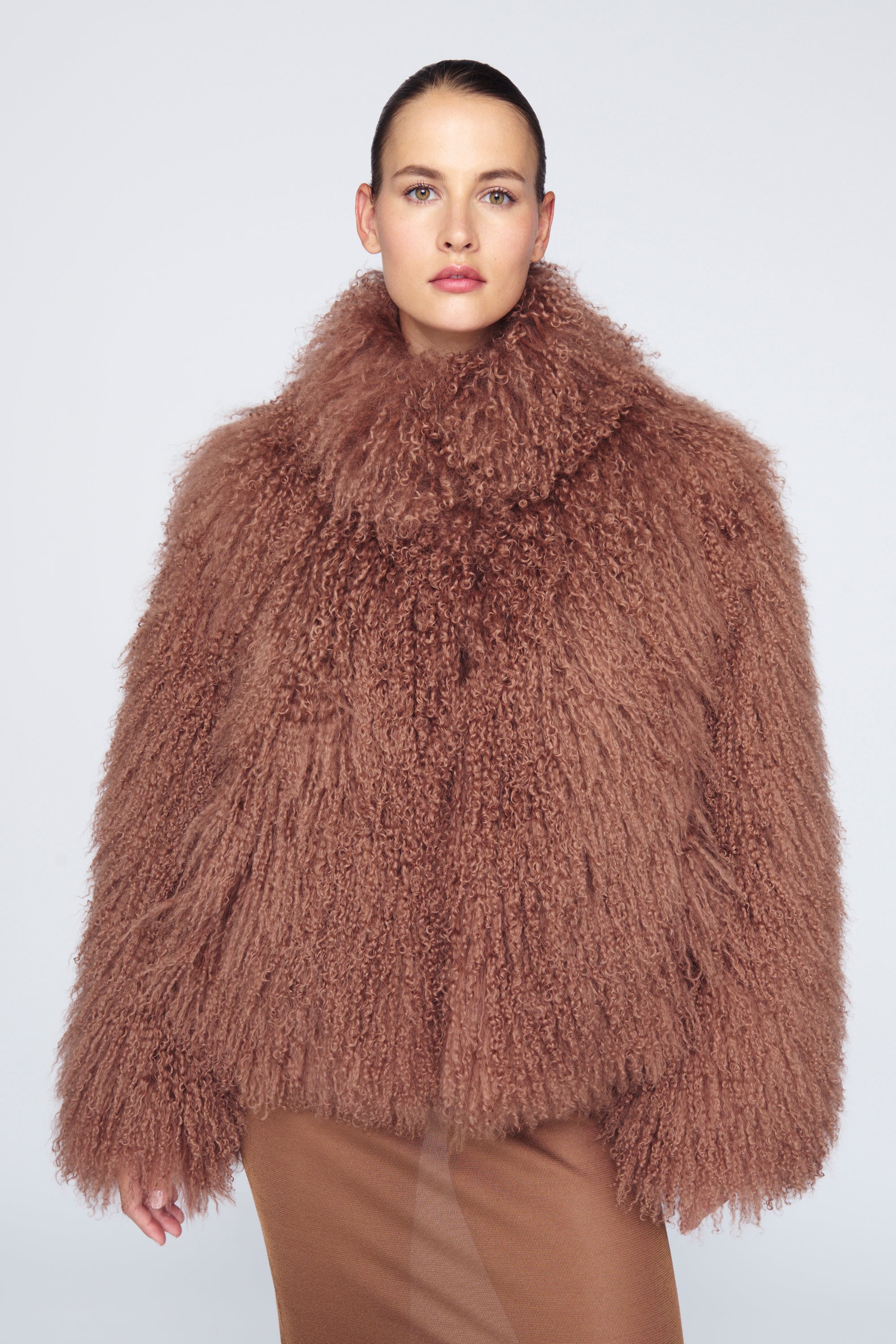 RIELLE RICHE リエルリシェ Fur Coat(Brown) Rella coat in brown - The Frankie Shop | Mytheresa