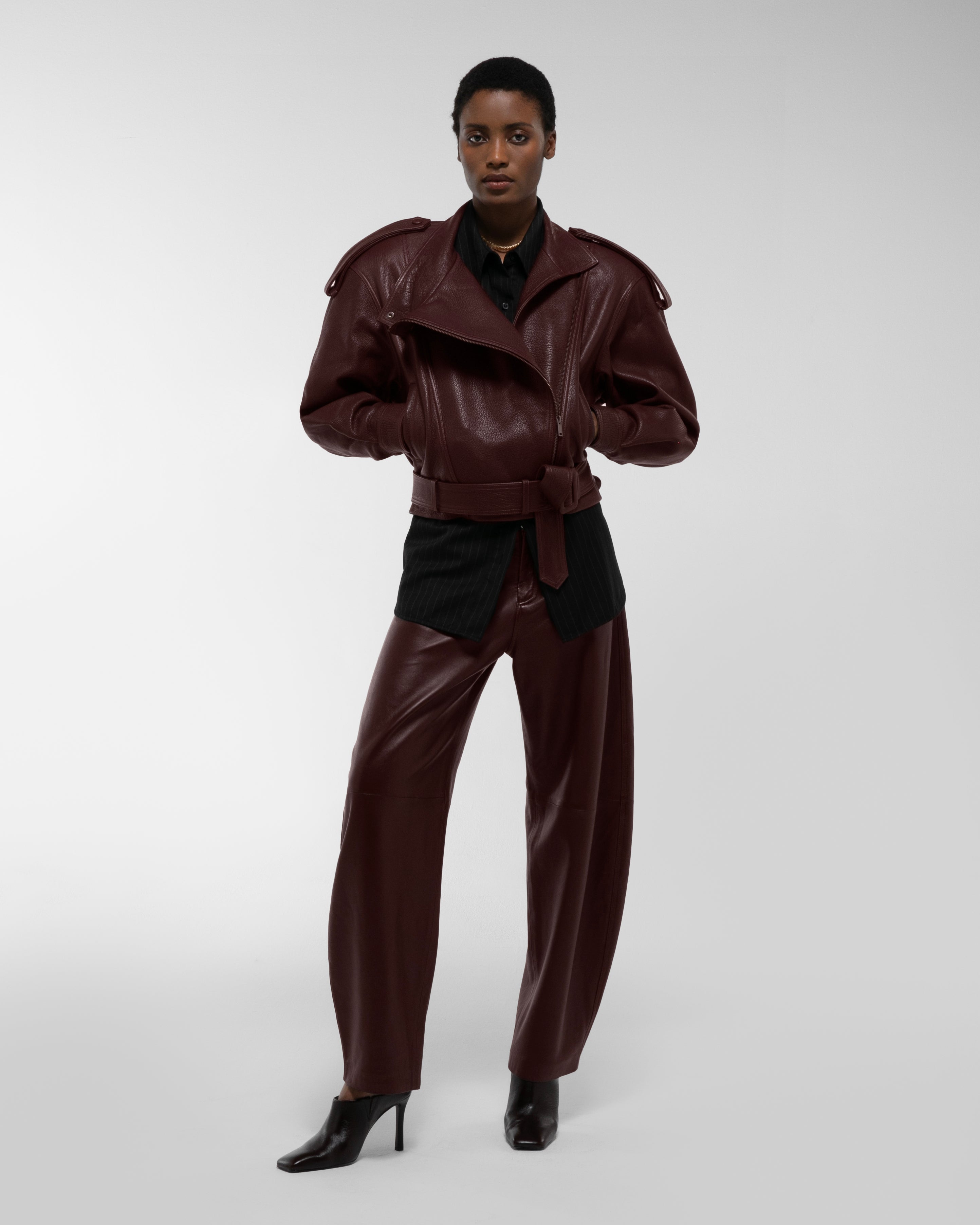 Serpa Grained Leather Jacket