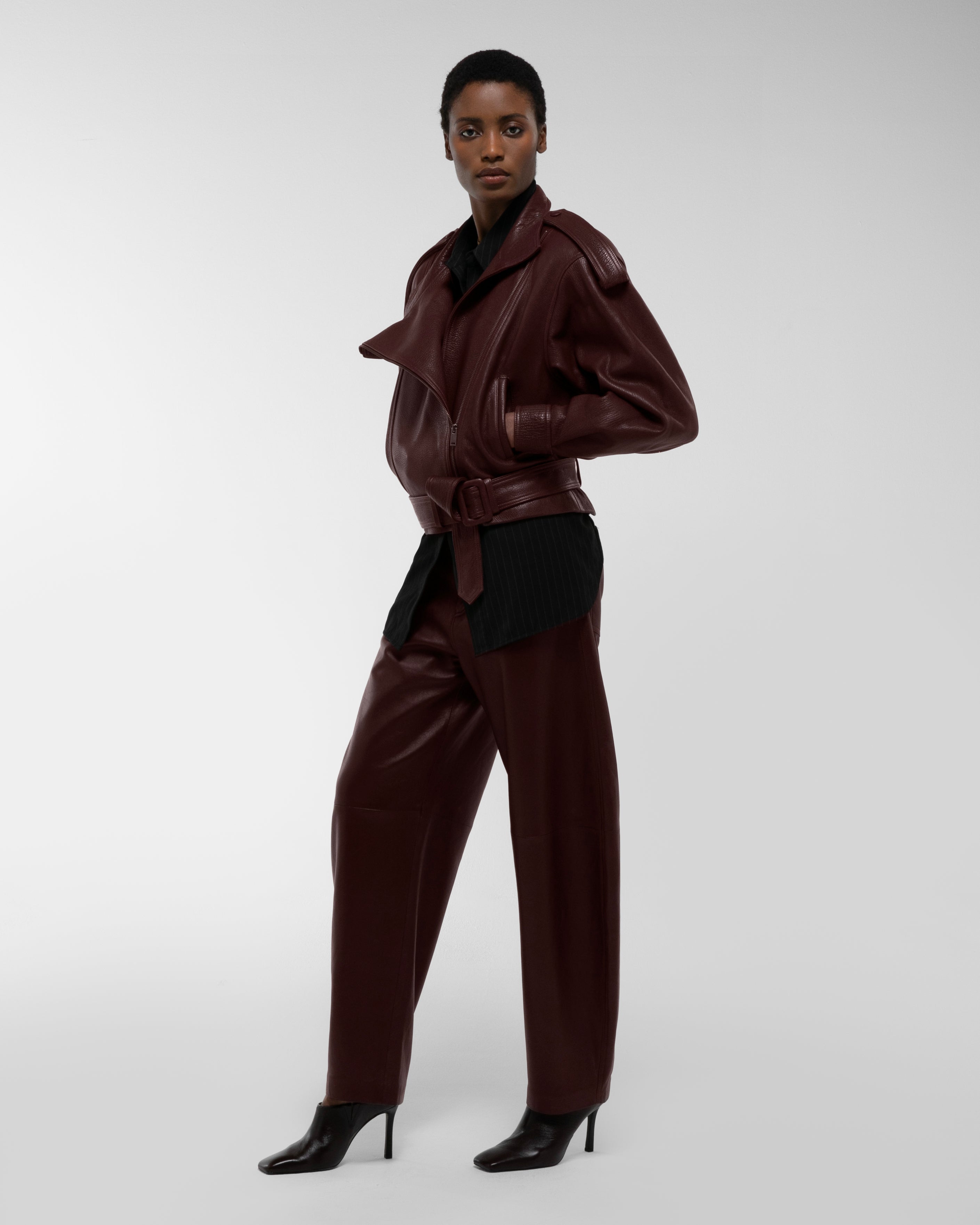 Serpa Grained Leather Jacket