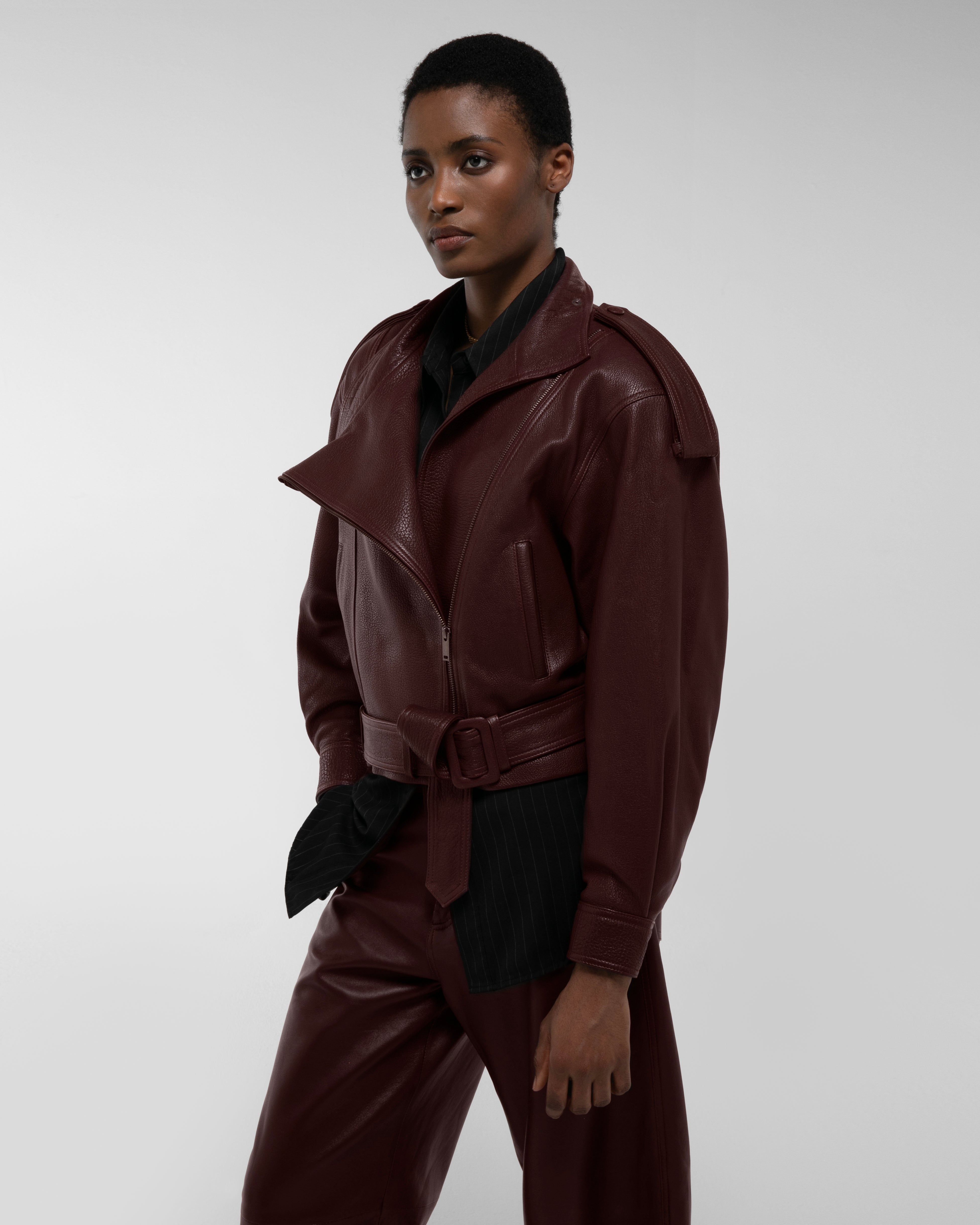 Serpa Grained Leather Jacket