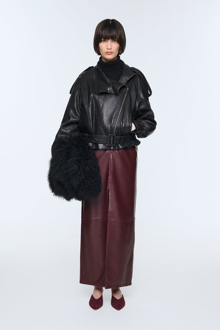 Chicago Leather Maxi Skirt