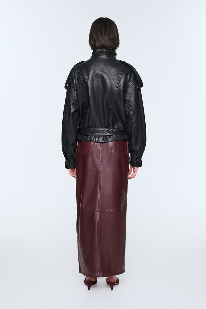 Chicago Leather Maxi Skirt