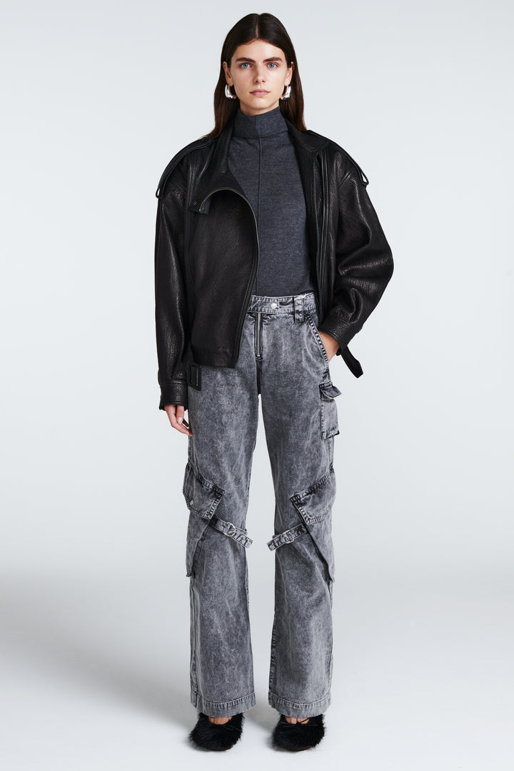 Serpa Grained Leather Jacket