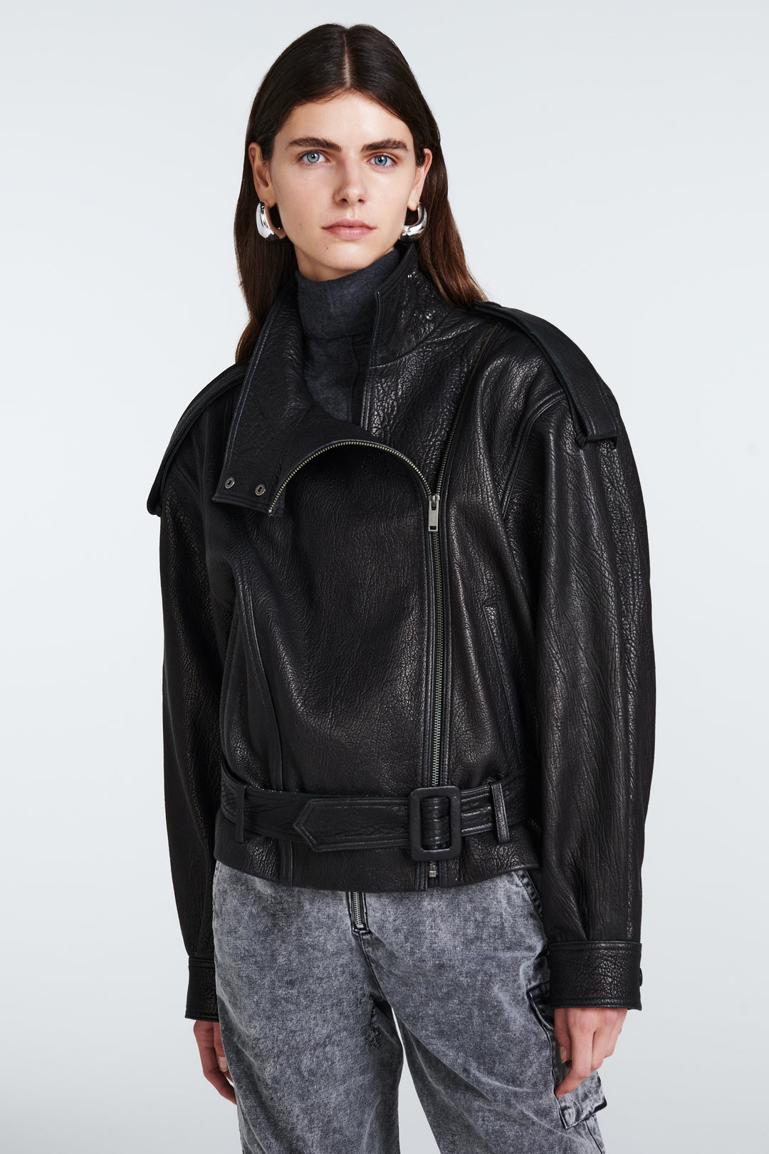 Serpa Grained Leather Jacket